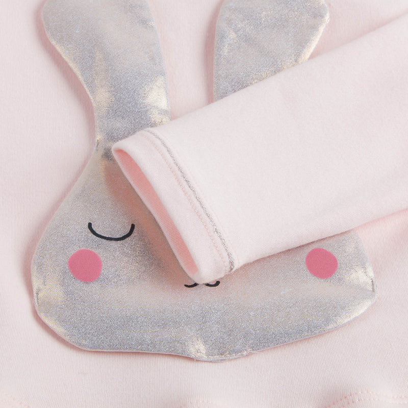 Baby Girls Pink Patch Bunny Trims Cotton Dress - CÉMAROSE | Children's Fashion Store - 6