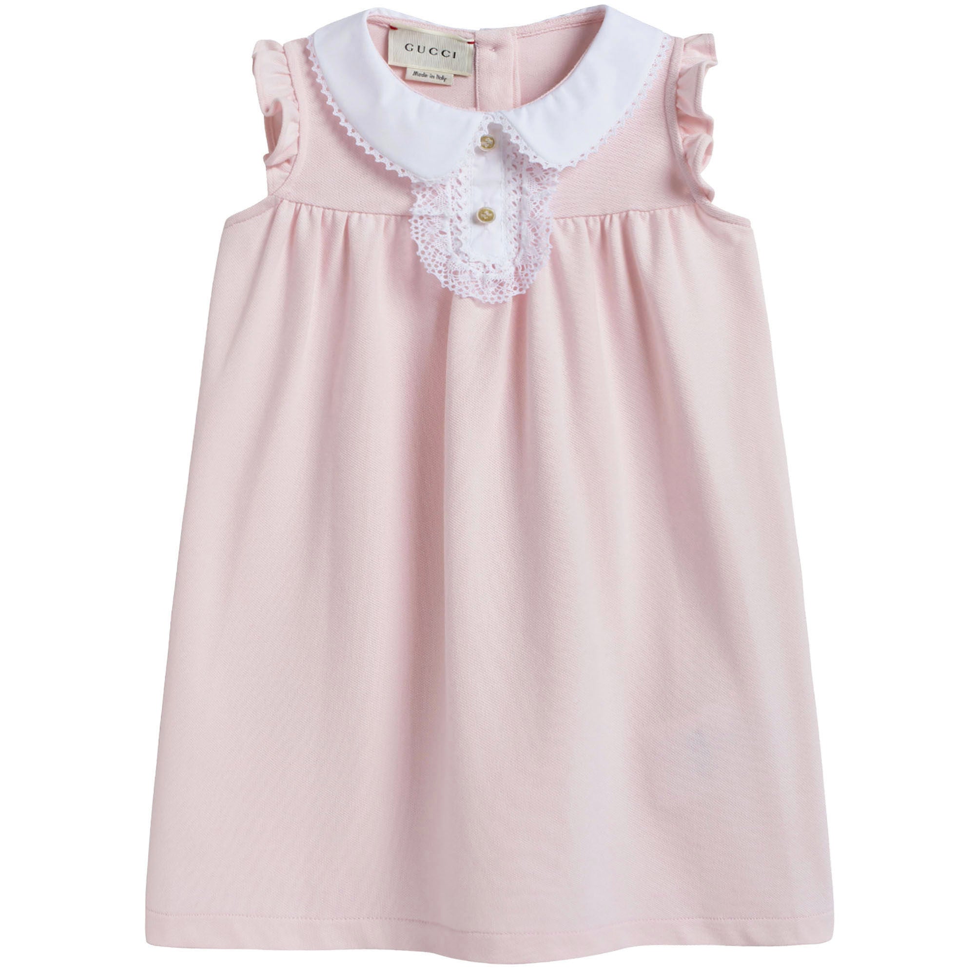 Baby Girls Pink Cotton Piqué Dress