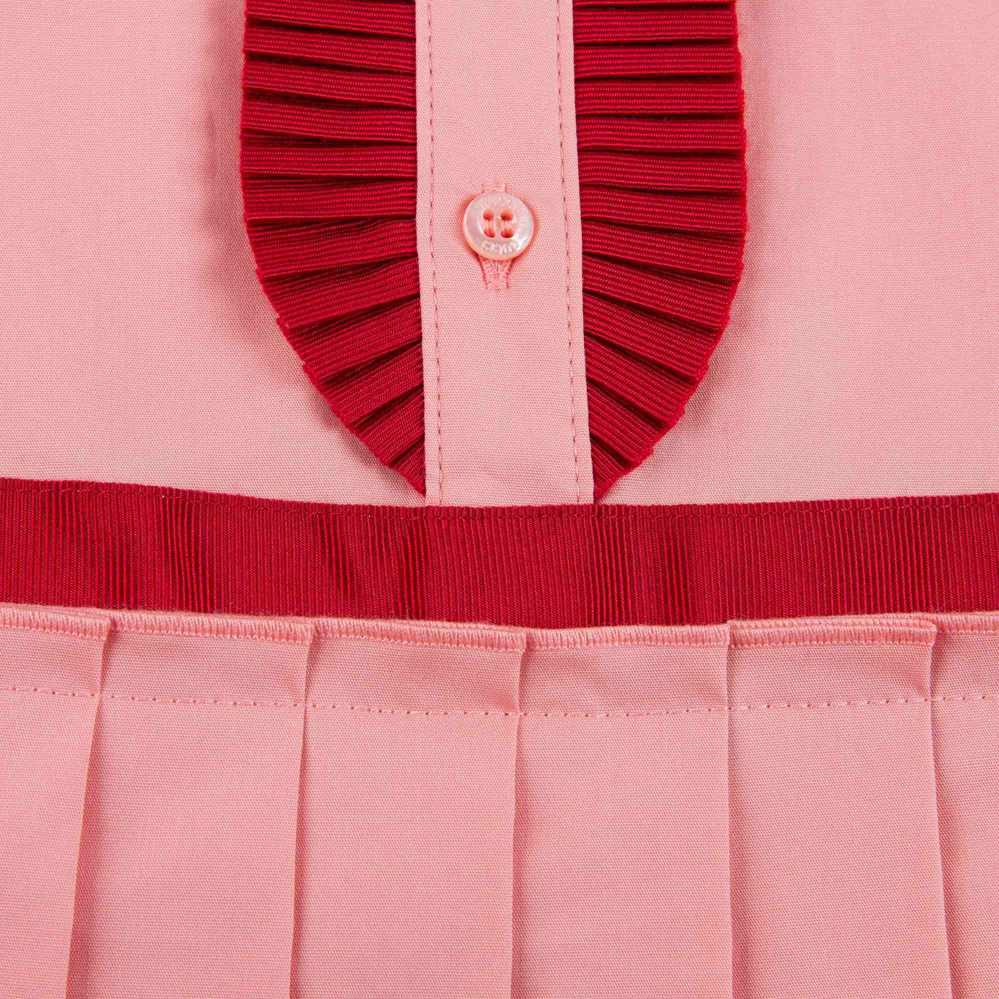 Girls Pink Cotton Frill Dress