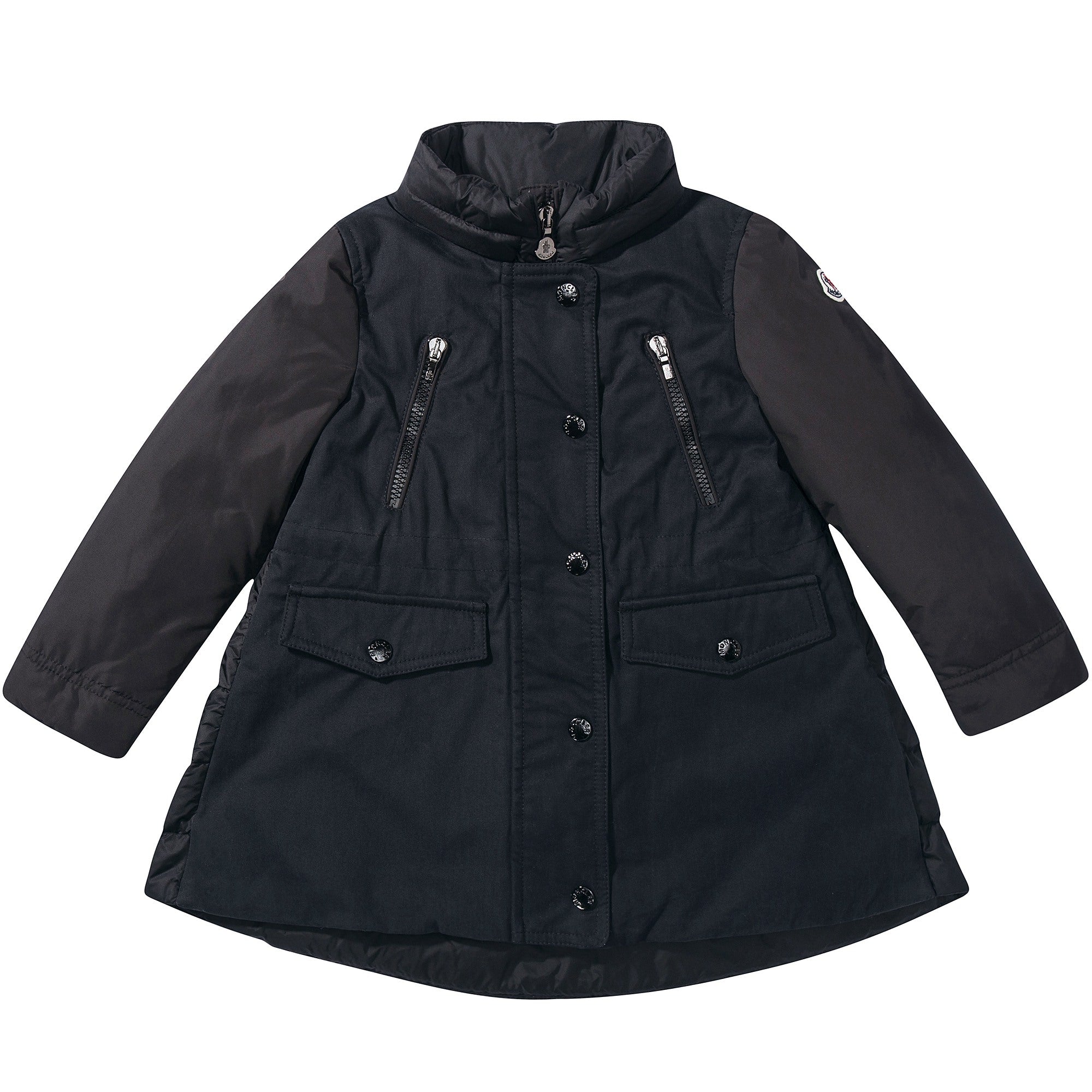 Girls  Black  "Cordial  Giubbotto"  Coat