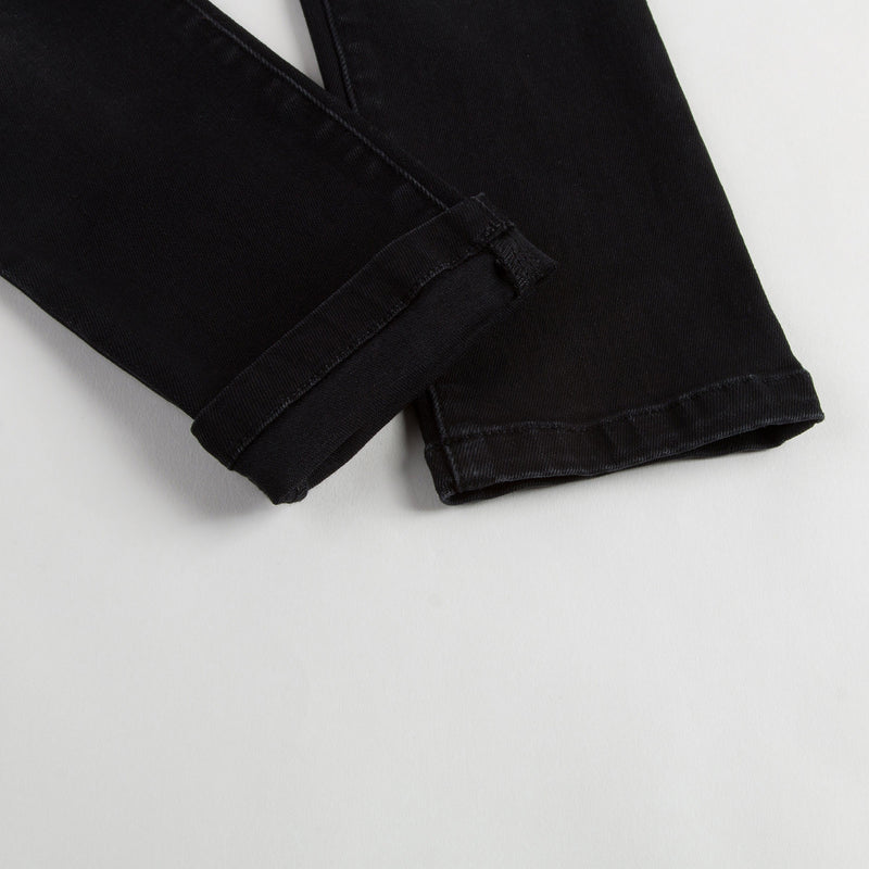 Girls Black Cotton Jersey Jeans - CÉMAROSE | Children's Fashion Store - 5