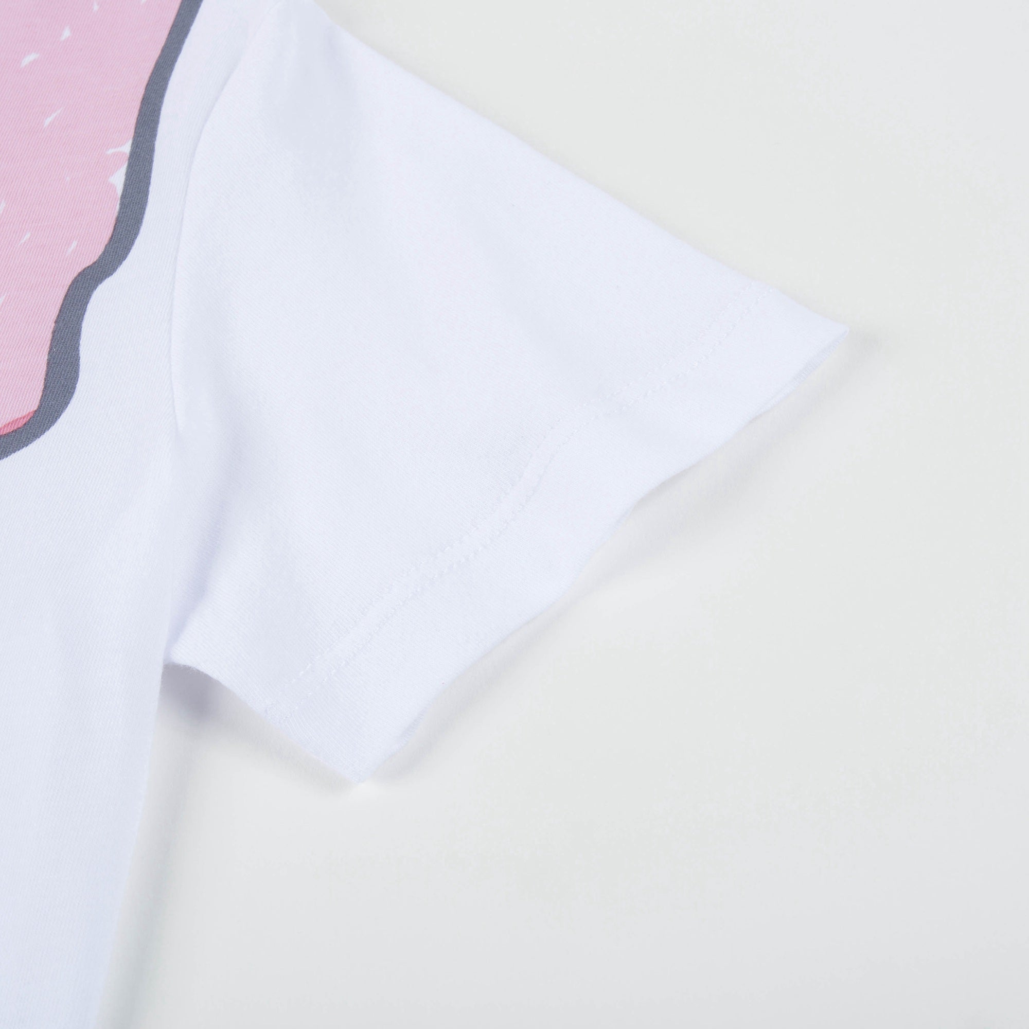 Girls White Icecream Printed T-shirt