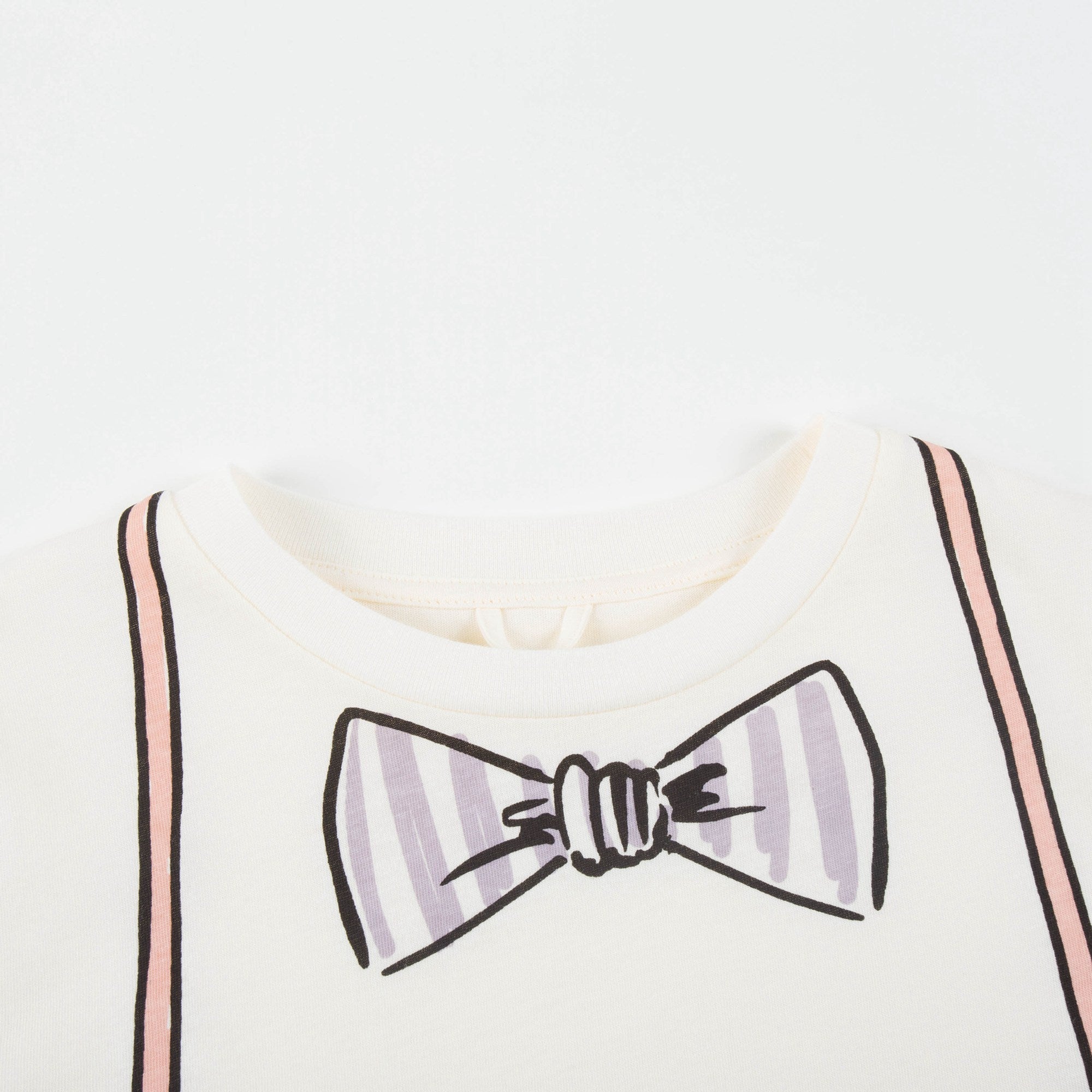 Girls Beige Printed Dress