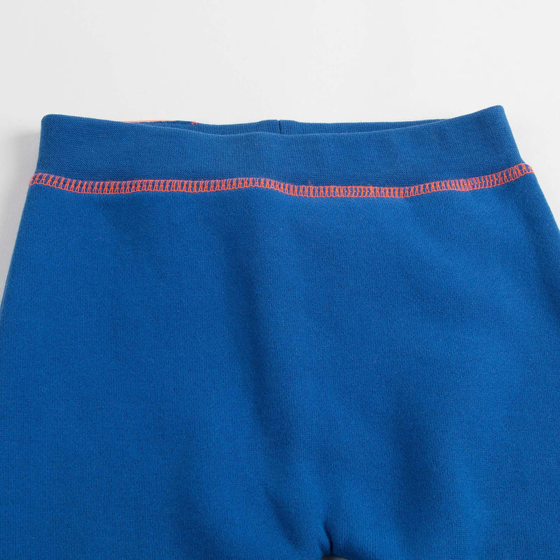 Baby Boys Wave Blue Rib Cuffs Cotton Trouser - CÉMAROSE | Children's Fashion Store - 3