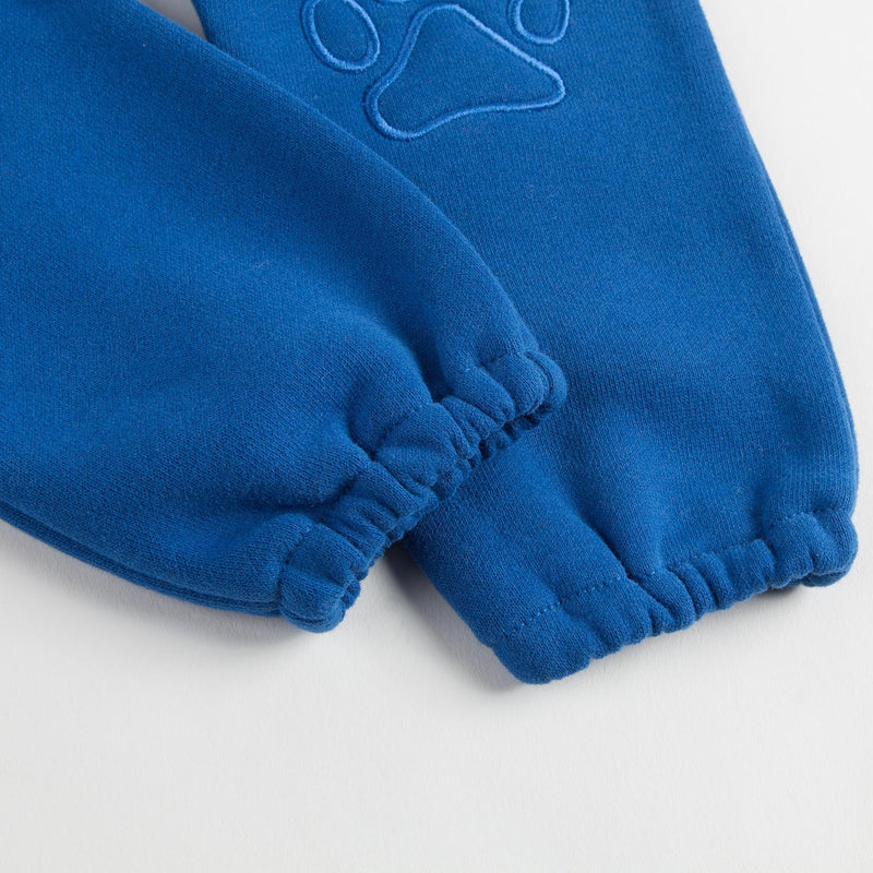 Baby Boys Wave Blue Rib Cuffs Cotton Trouser - CÉMAROSE | Children's Fashion Store - 5