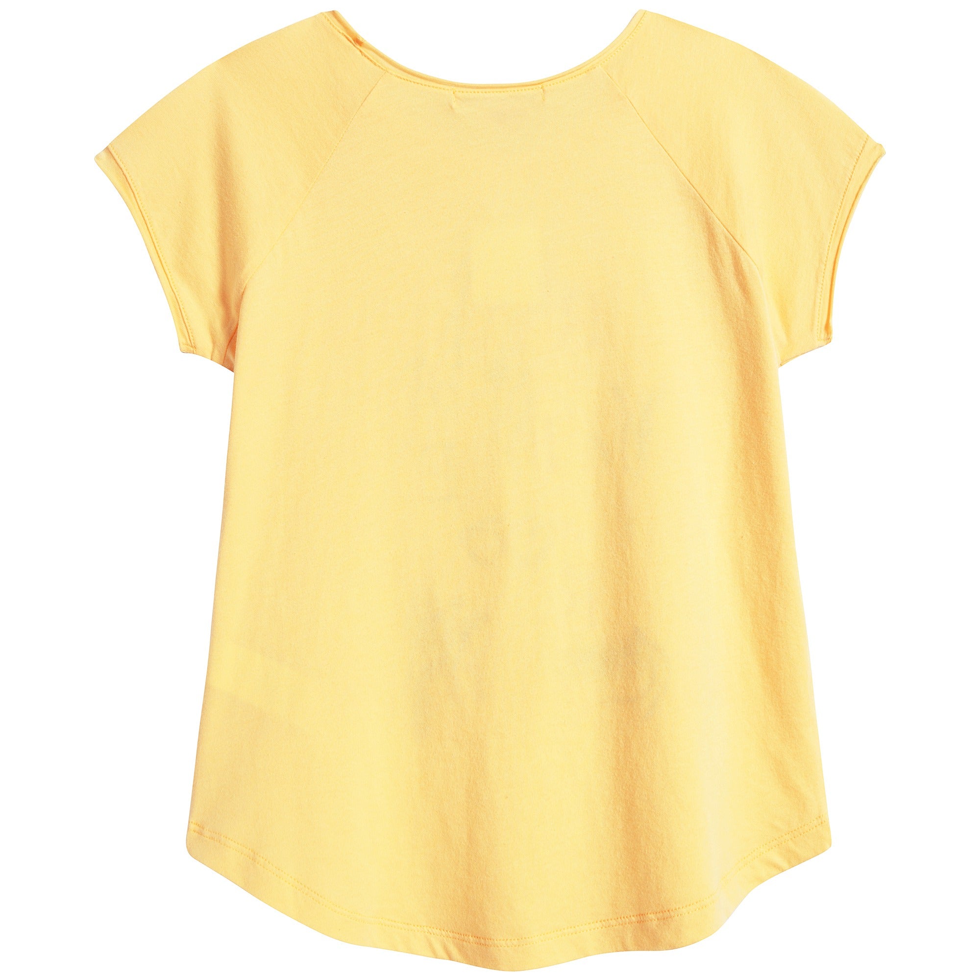 女童黄色T恤
