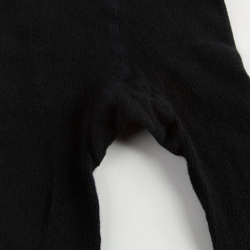 Girls Black Cotton Ribbed Tights - CÉMAROSE | Children's Fashion Store - 5