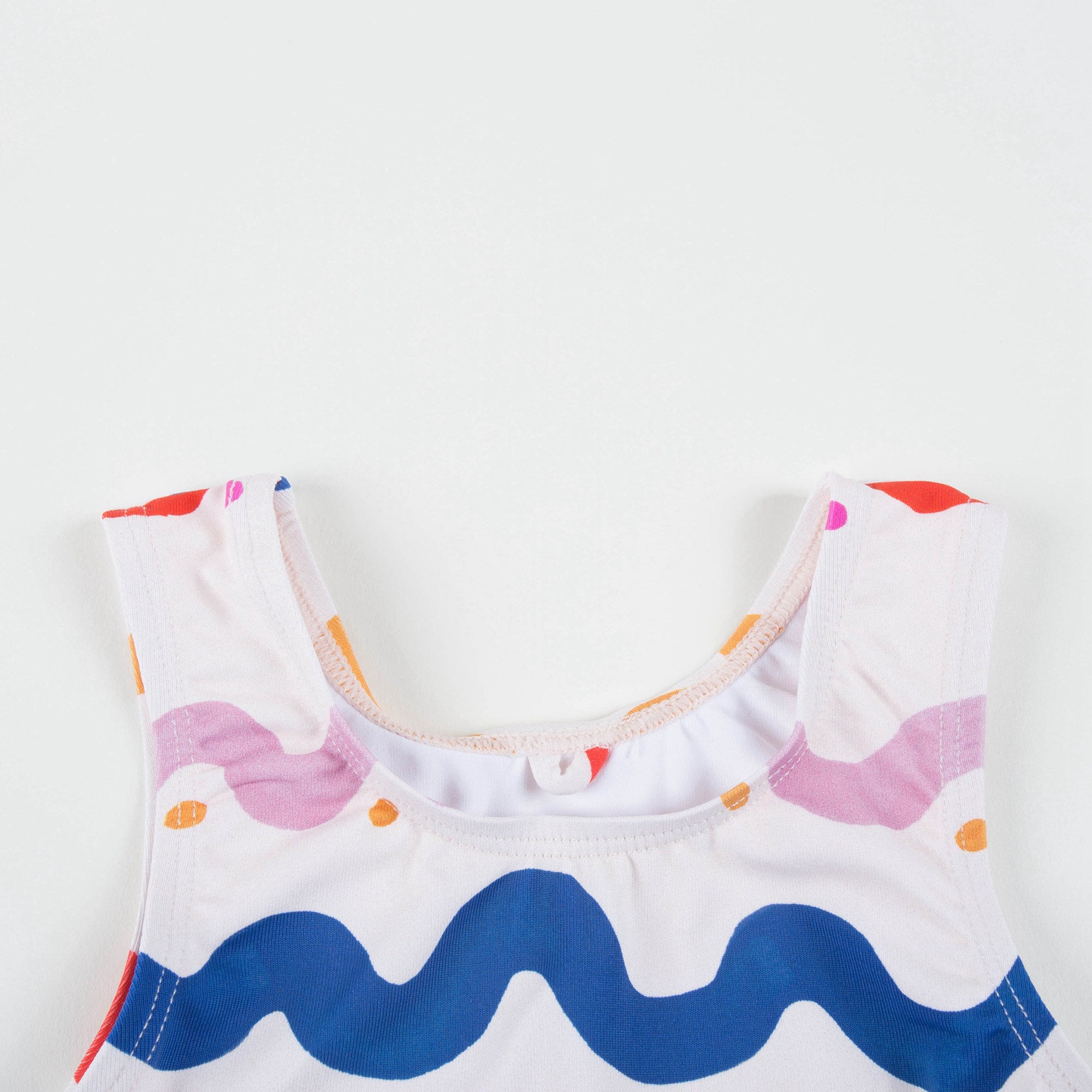 Baby Girls Pink Printed Swimsuit