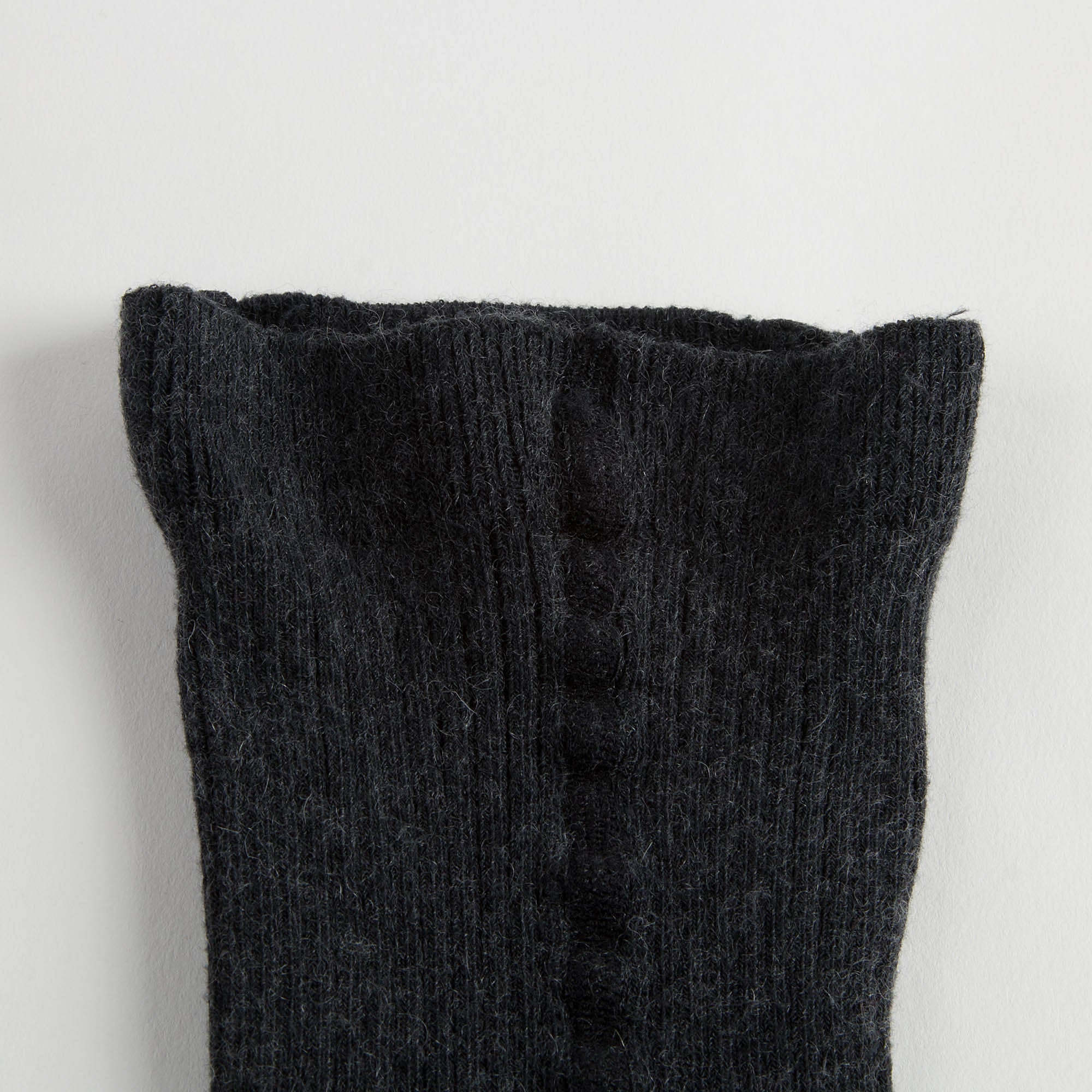 Baby Girls Dark Grey Cotton Ribbed Tights - CÉMAROSE | Children's Fashion Store - 4