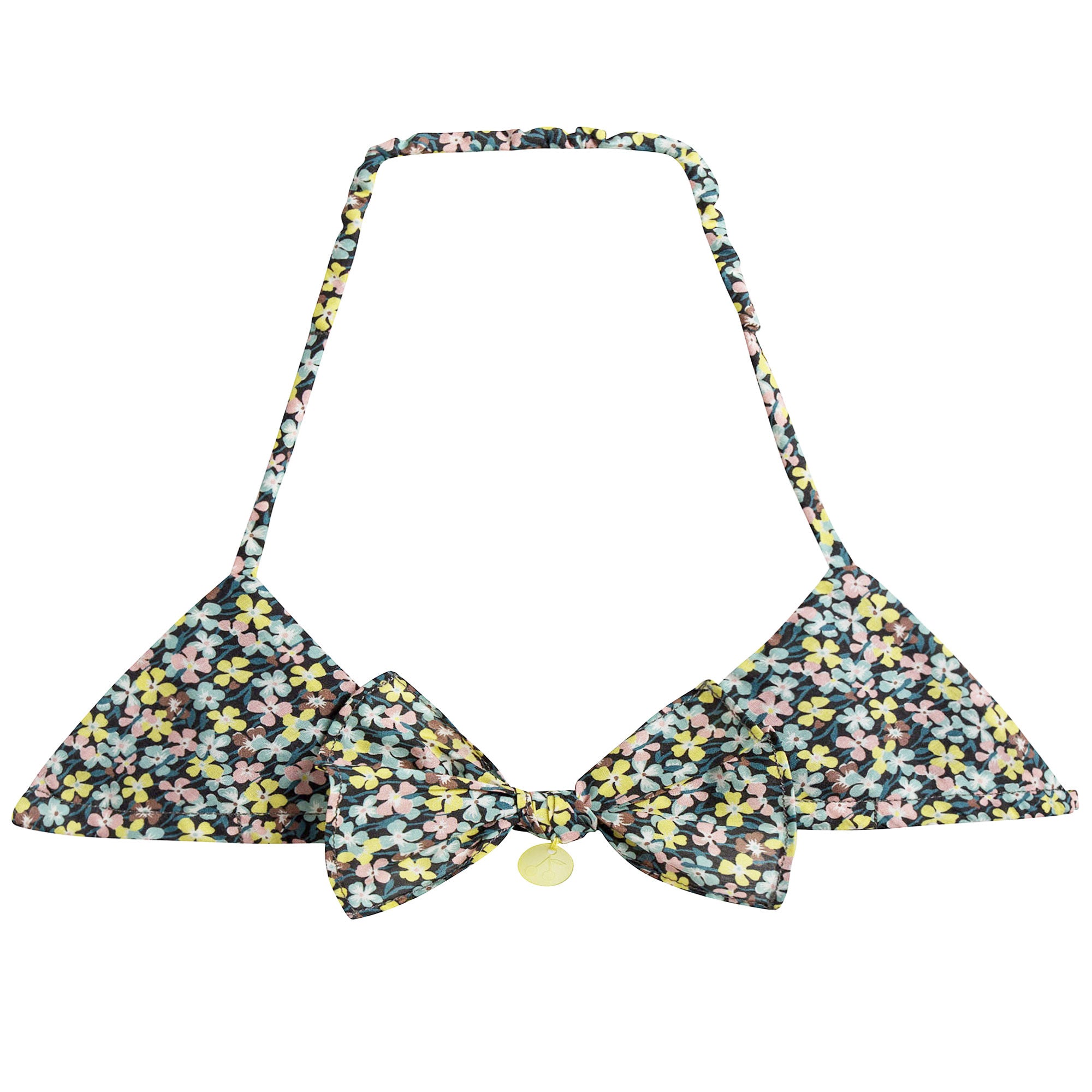 女大童碎花比基尼