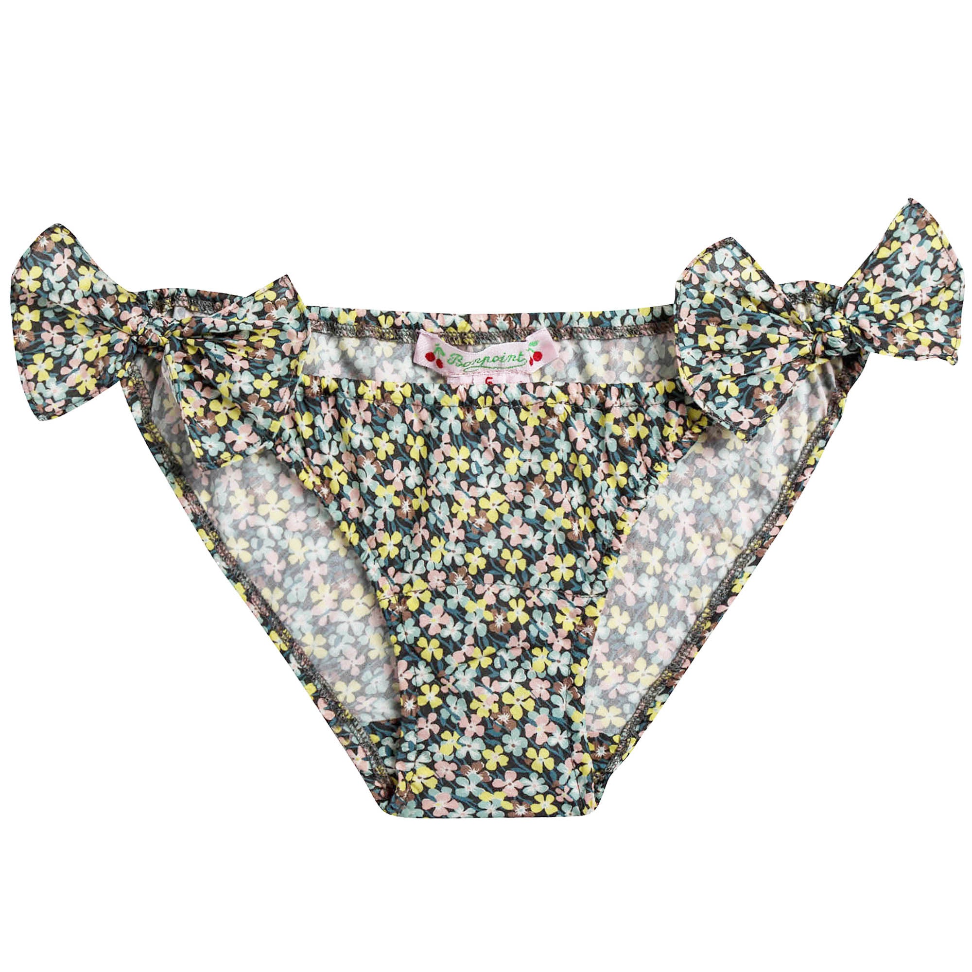 女大童碎花比基尼