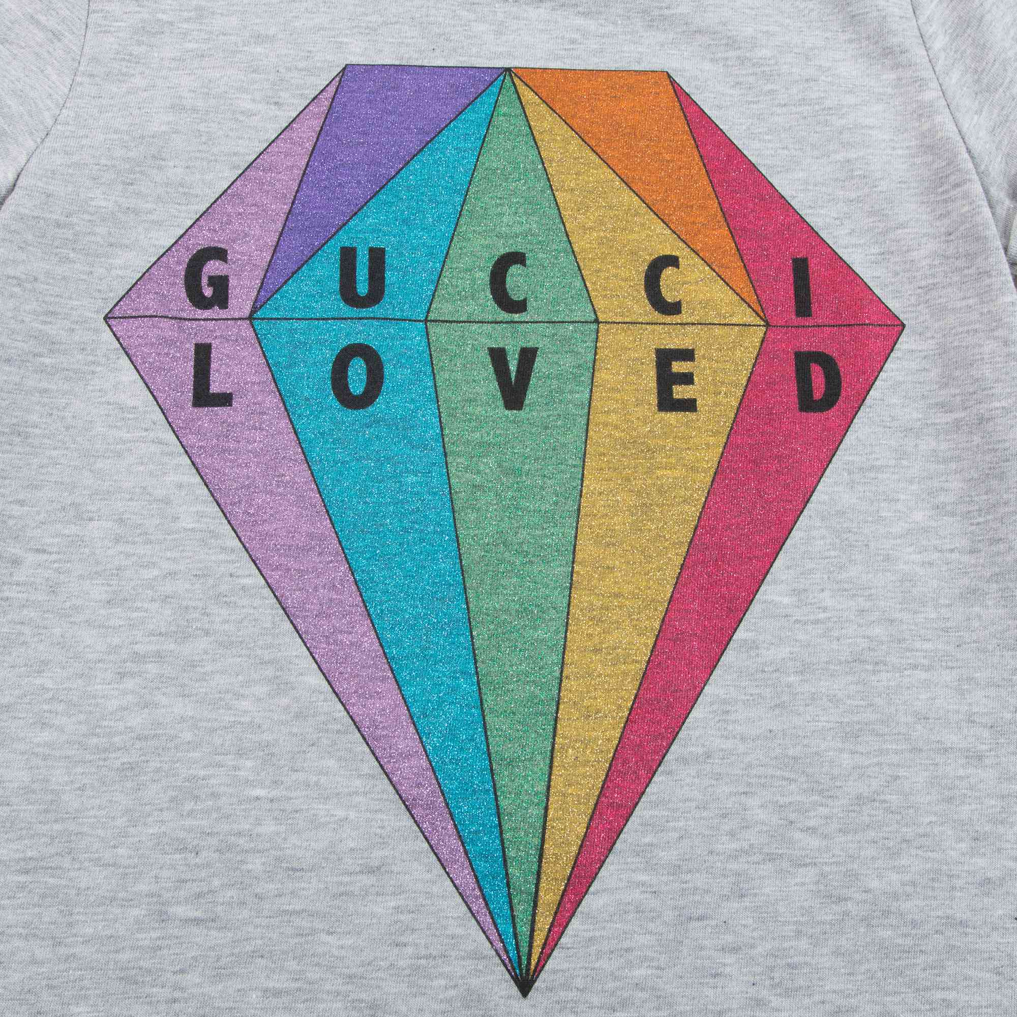 Girls Grey Loved T-shirt