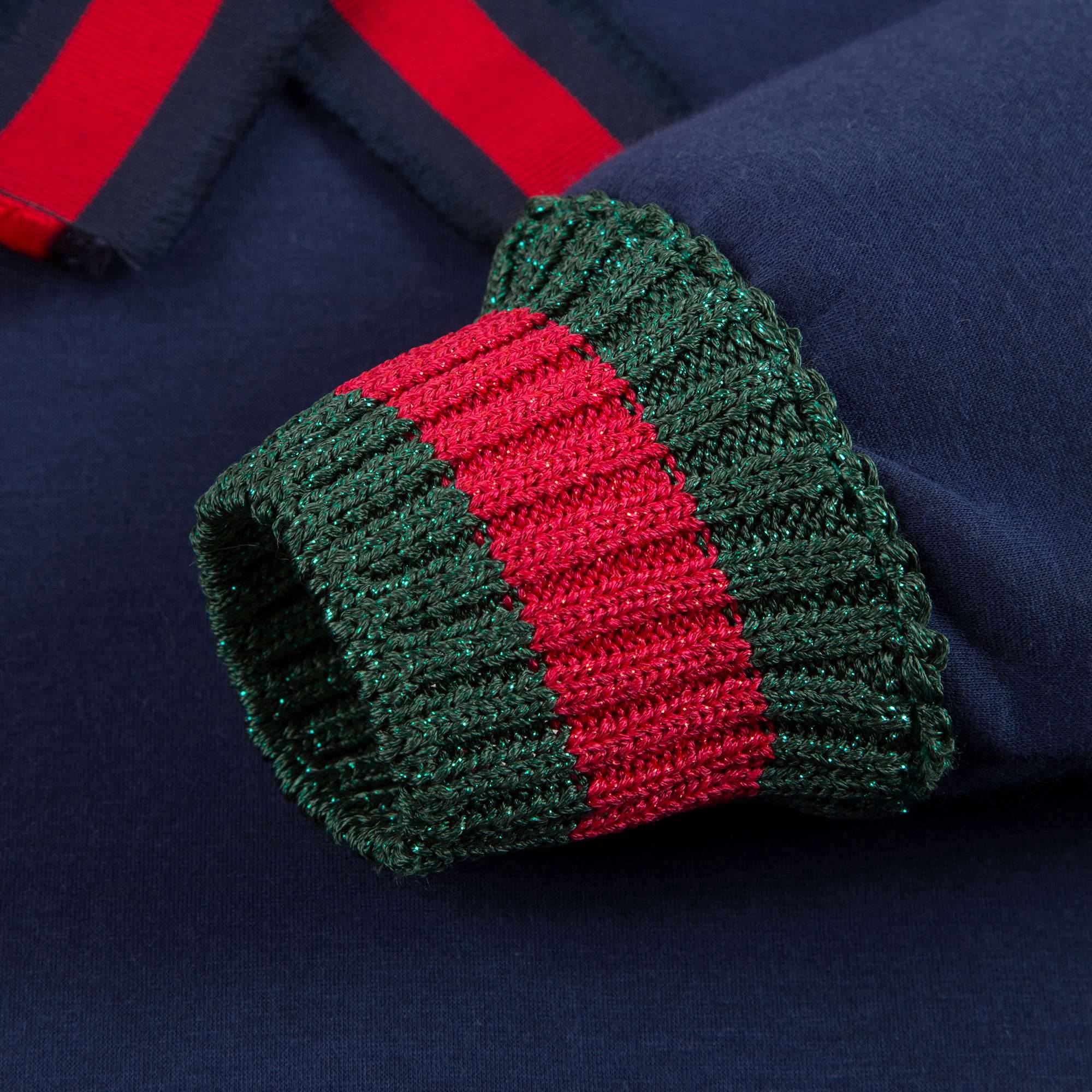 Baby Girls Navy Blue Neoprene Sweatshirt