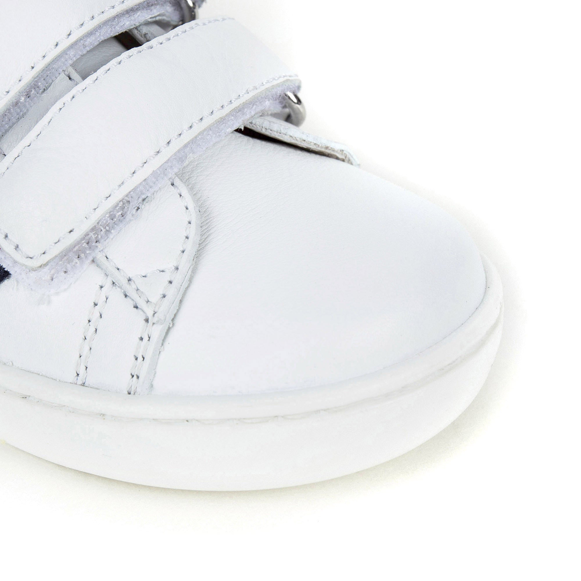 Baby White Leather Trainers