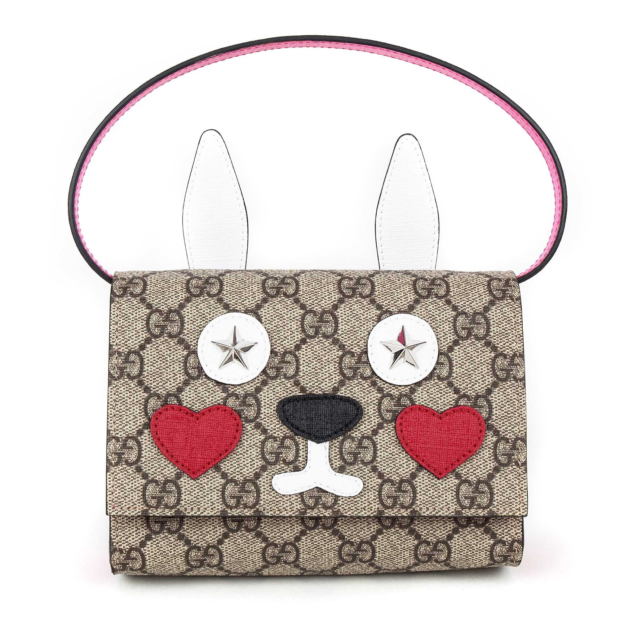 Girls Beige Bunny Bag
