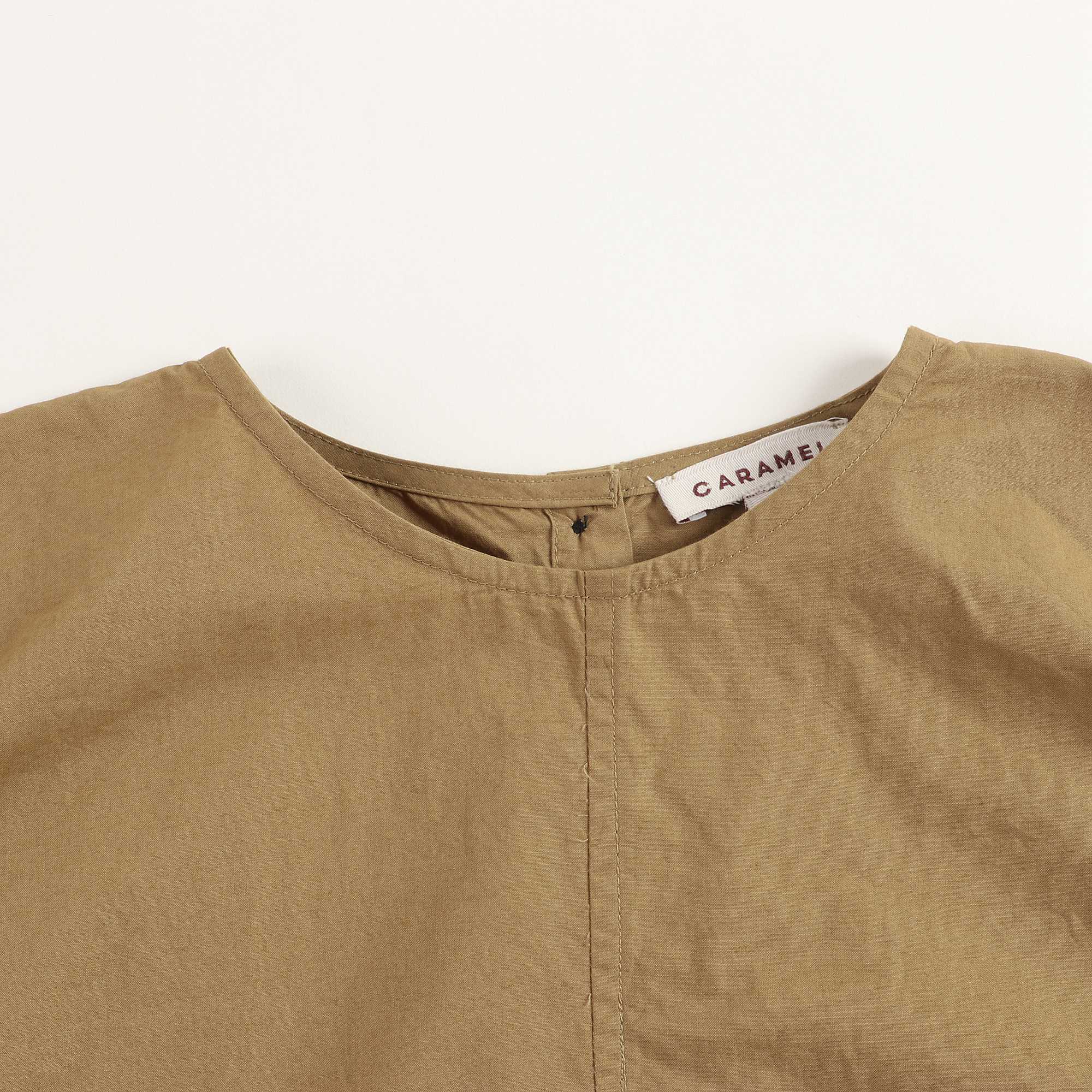 Girls Olive Cotton Top
