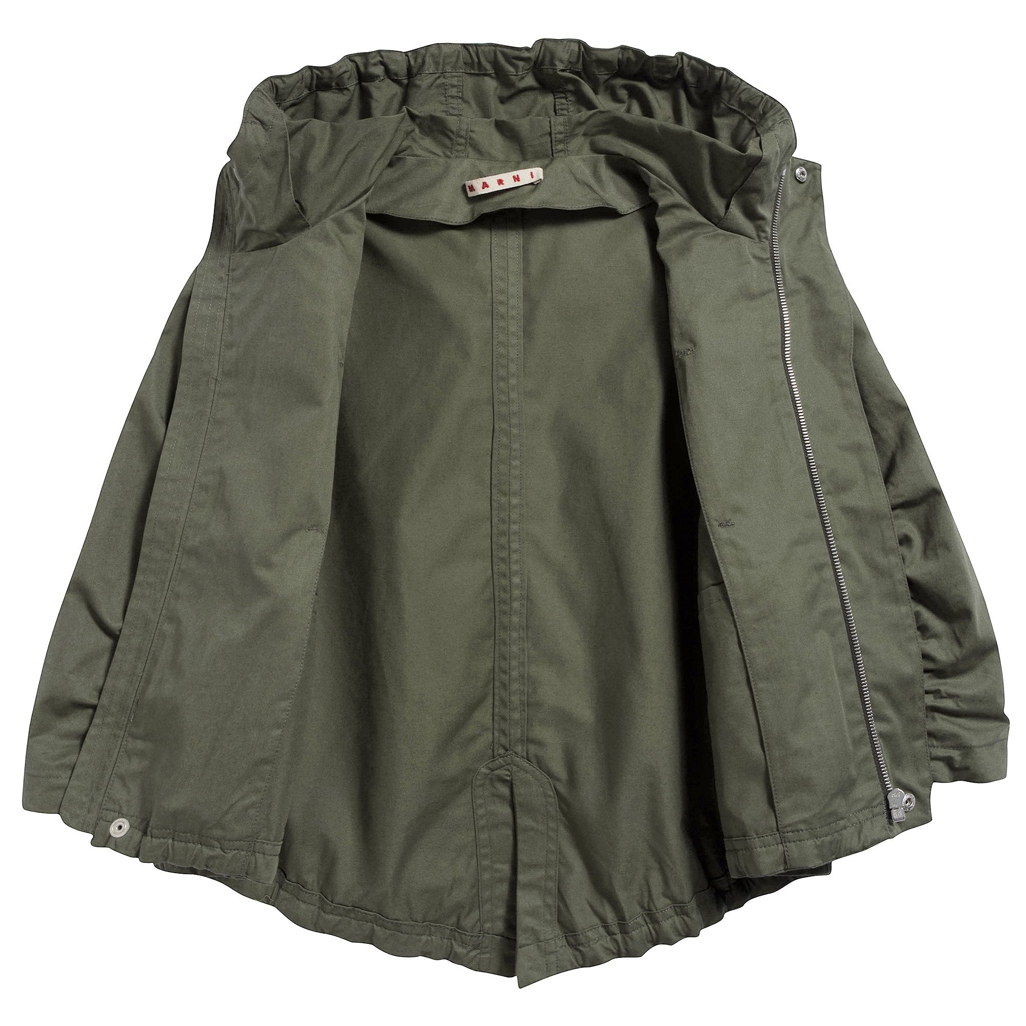 Boys Military Green Cotton Jacket