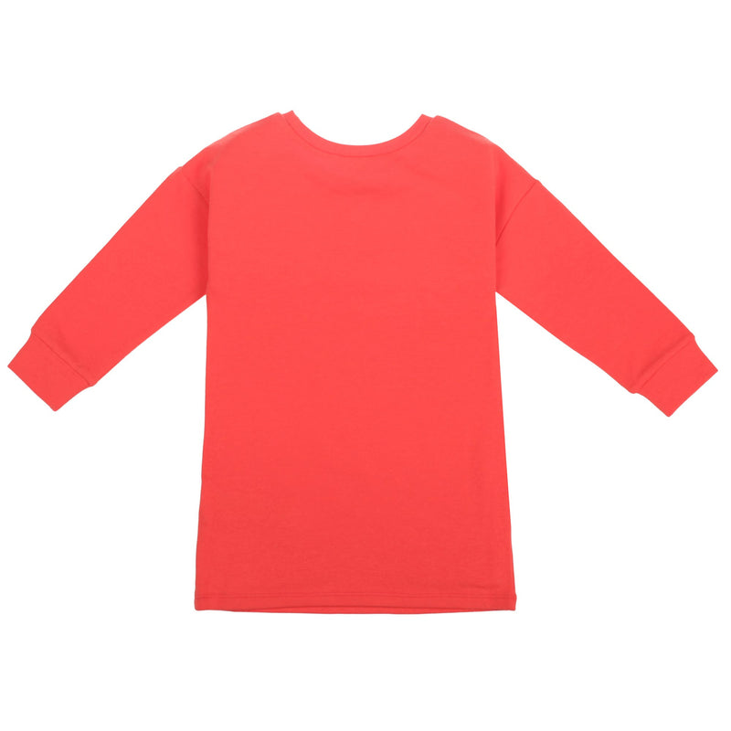 Girls Light Red Bag Printed Trims Dress - CÉMAROSE | Children's Fashion Store - 2