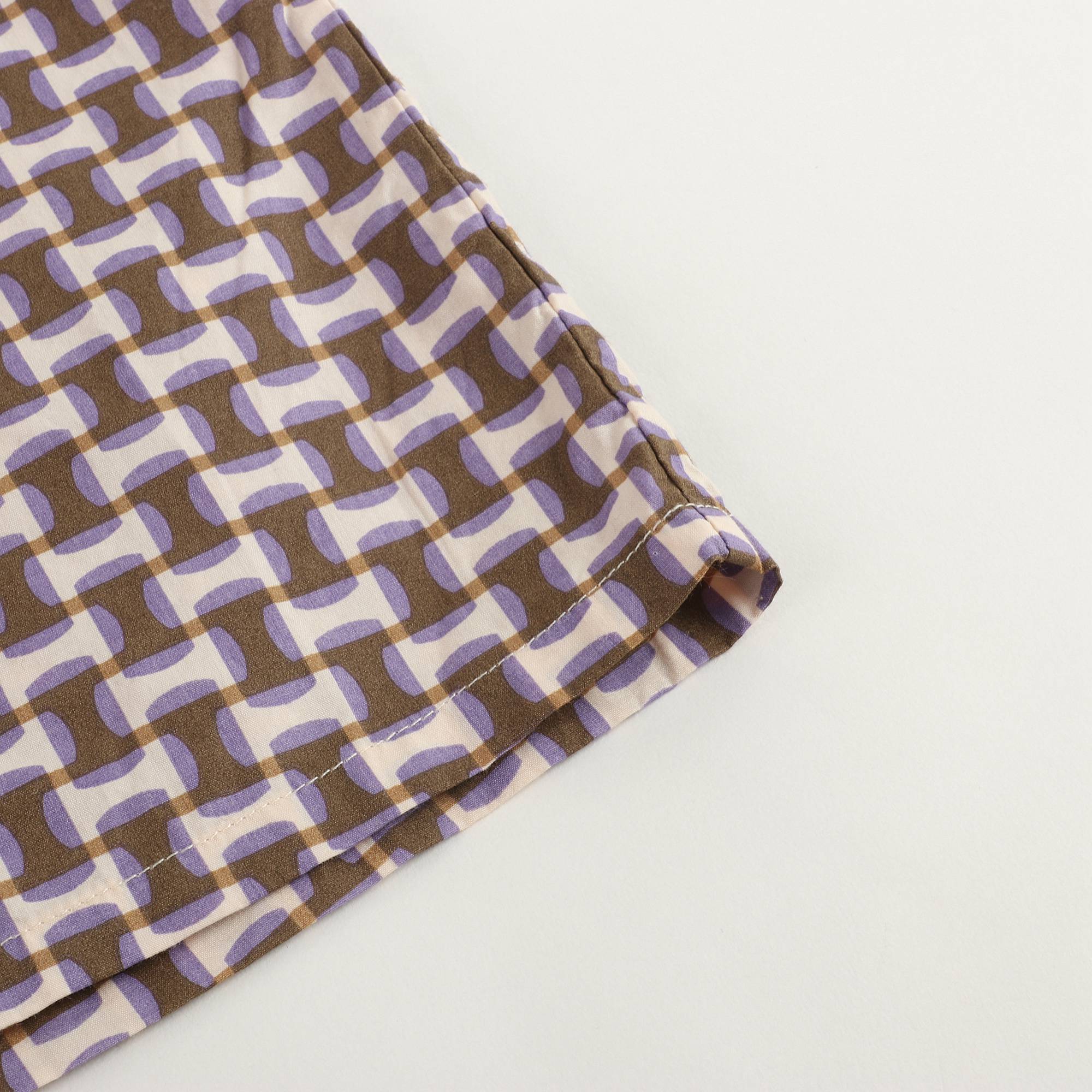 Girls Lilac Print Cotton Top