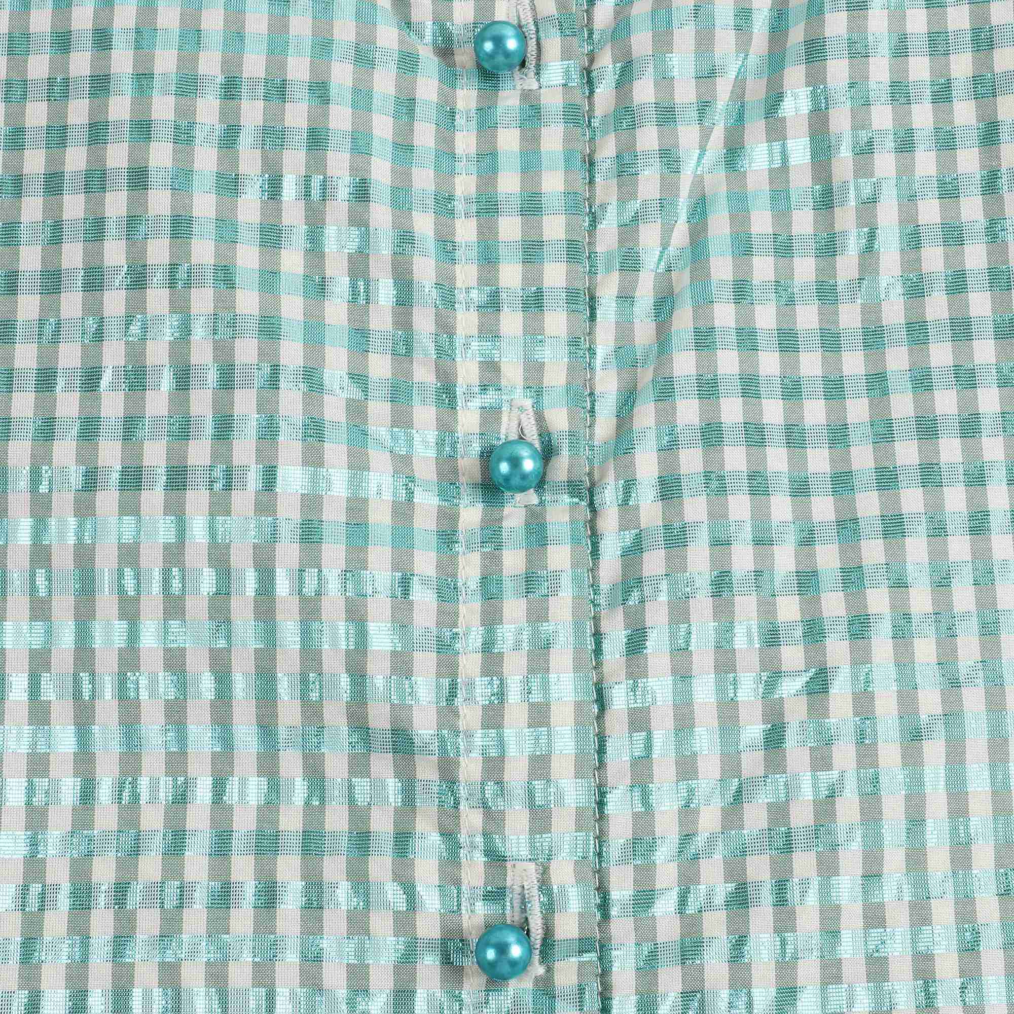 Girls Emerald Grid Top