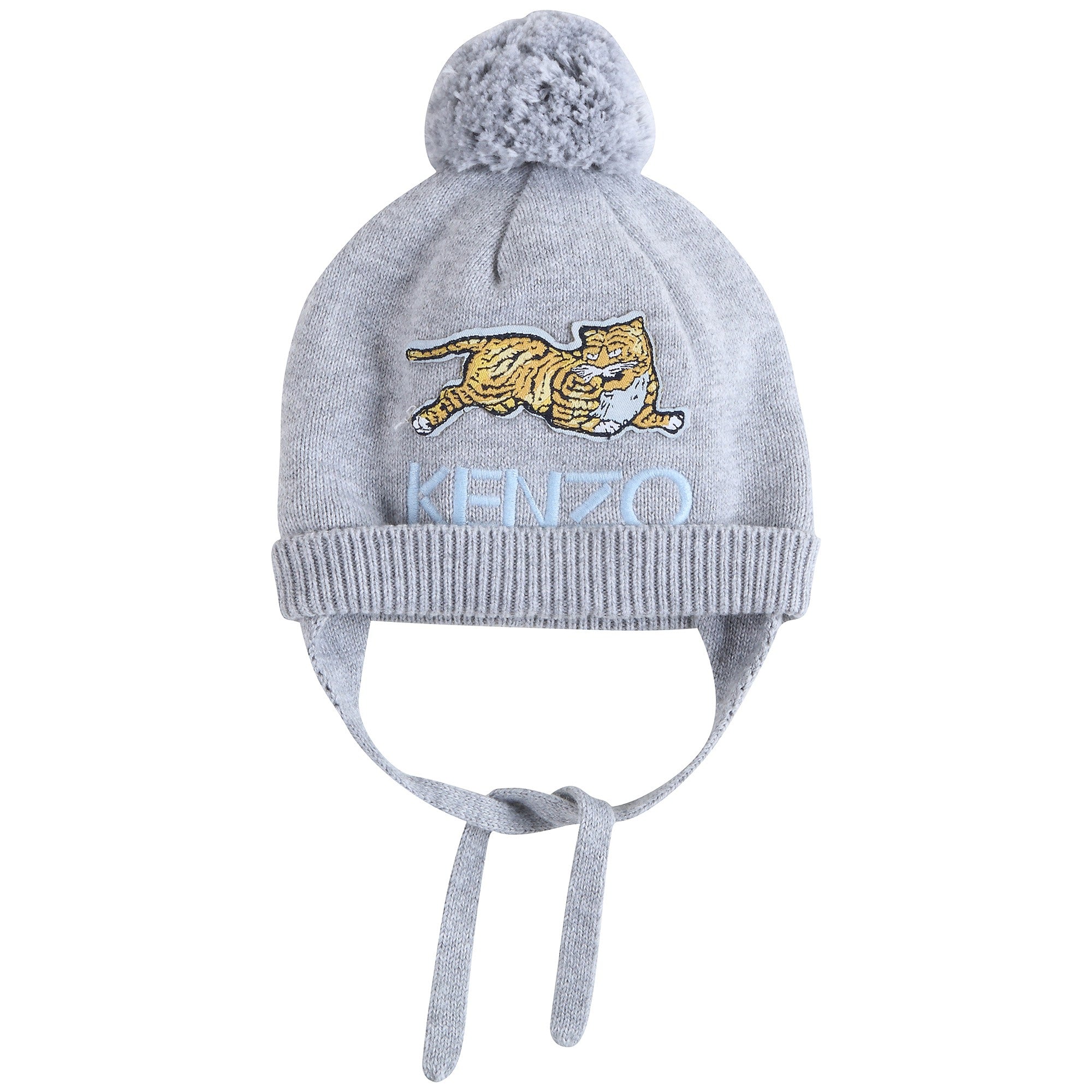 Baby Boys Marl Grey Cotton Hat