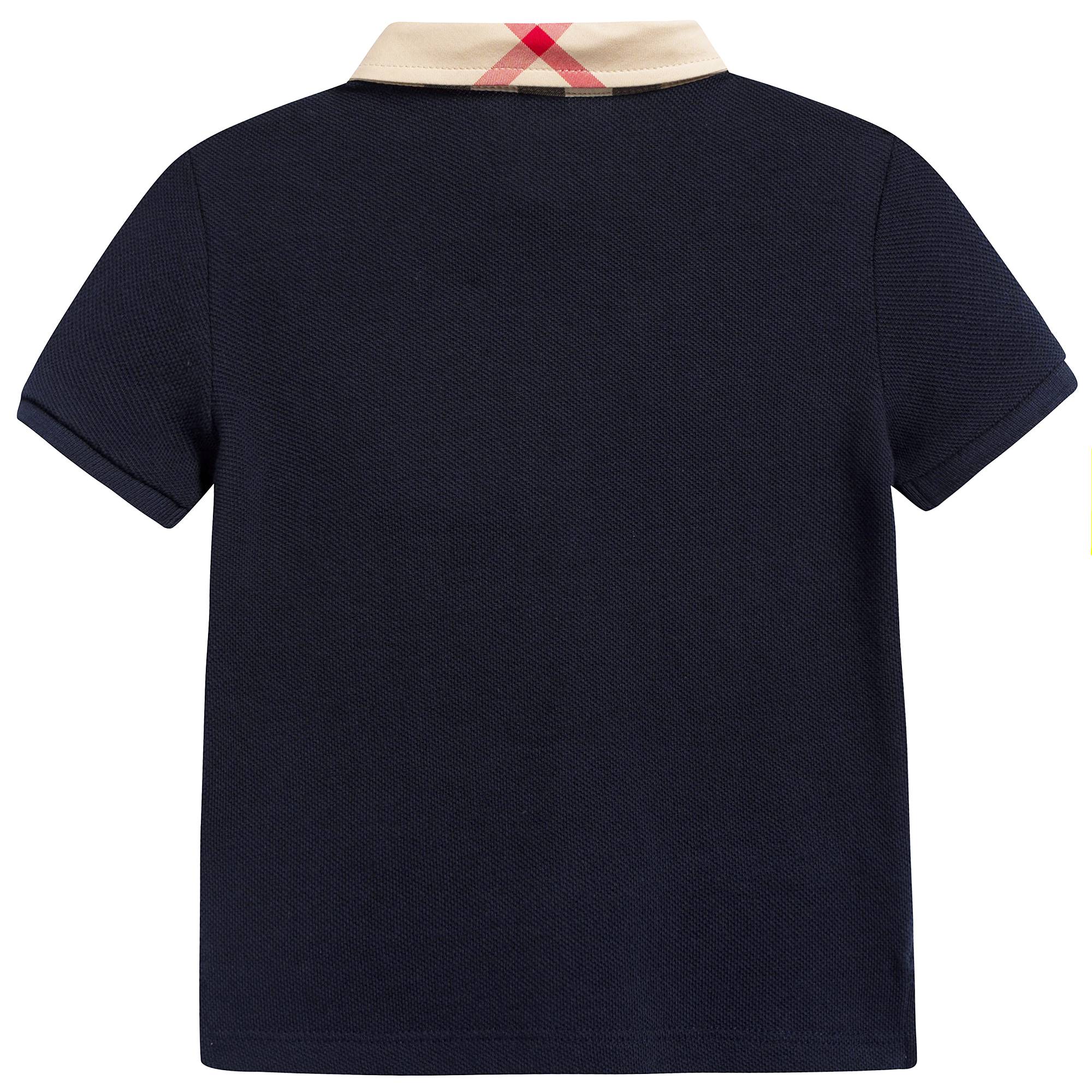 Baby Boys True Navy Cotton Polo Shirt