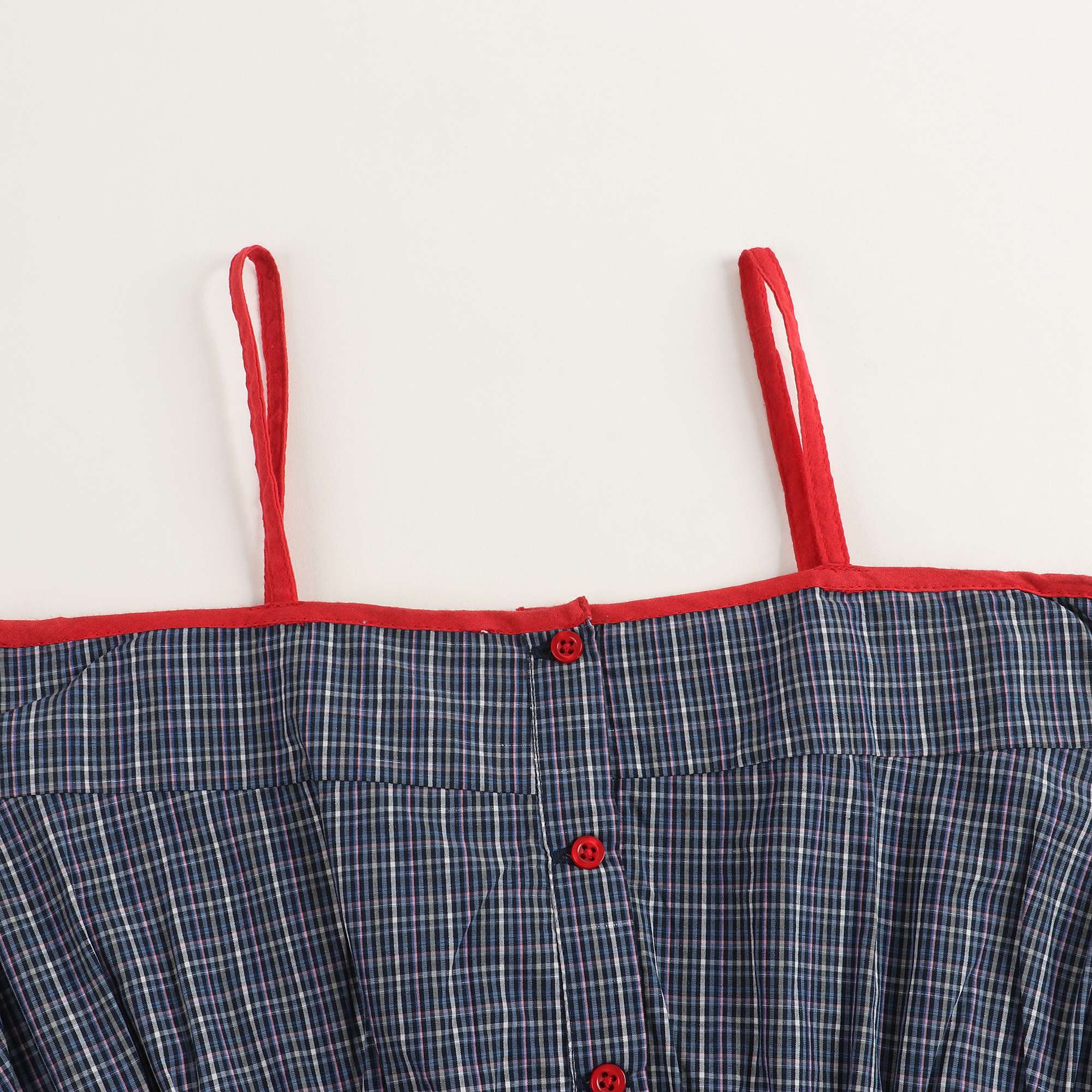 Girls Oxford Blue Cotton Dress