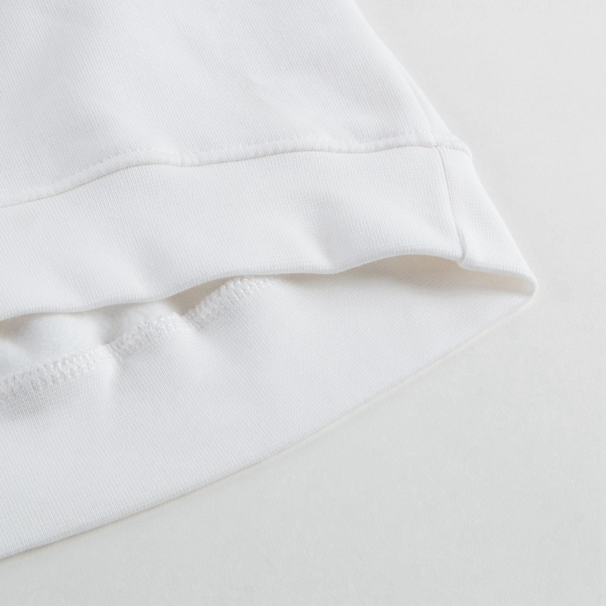 Girls White Cotton Sweatshirt With Black Logo