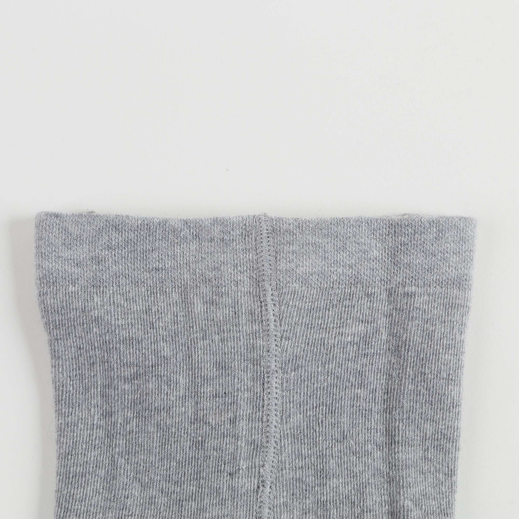 Girls Marl Grey Cotton Tights