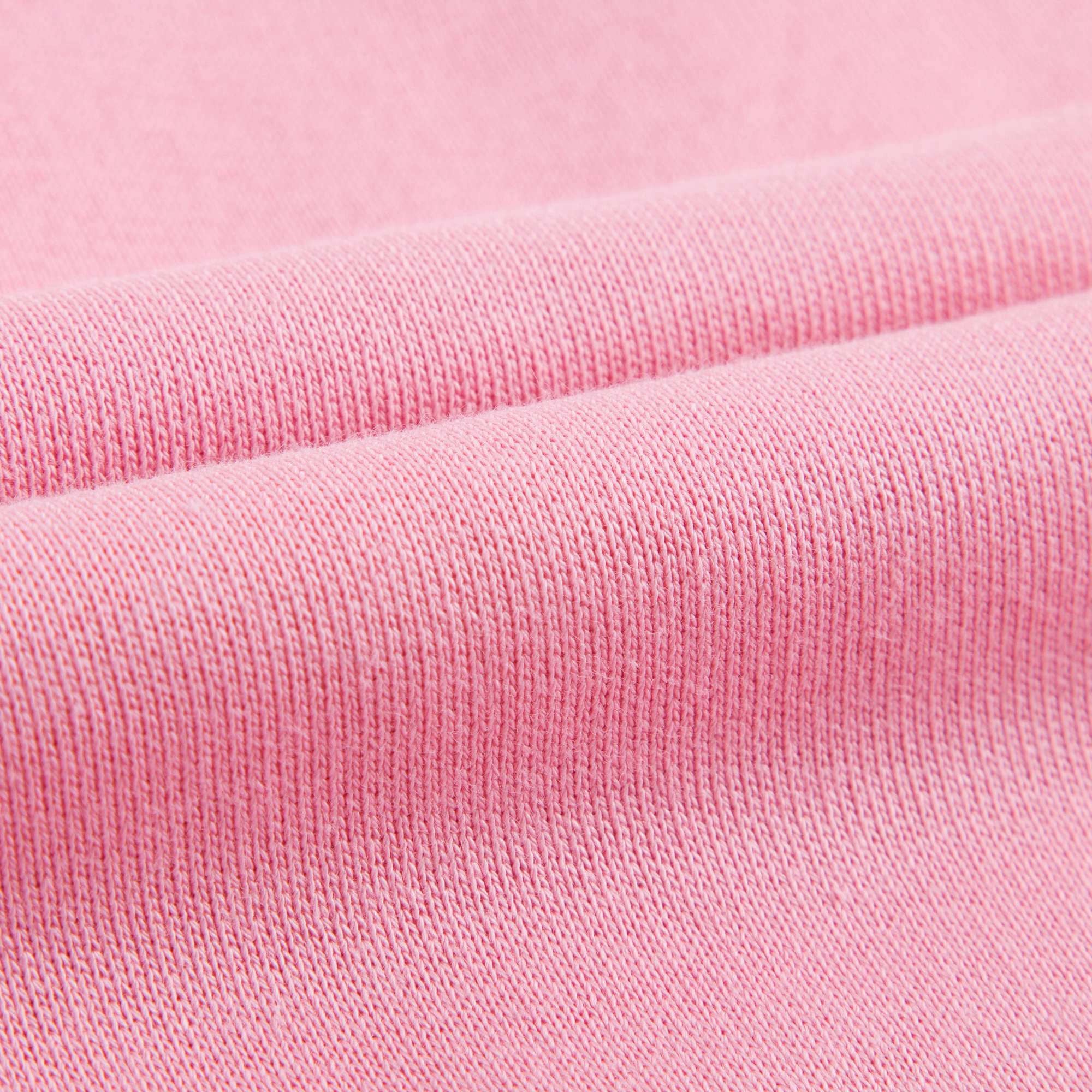 Girls Pink Cotton Sweatshirt With Black Logo