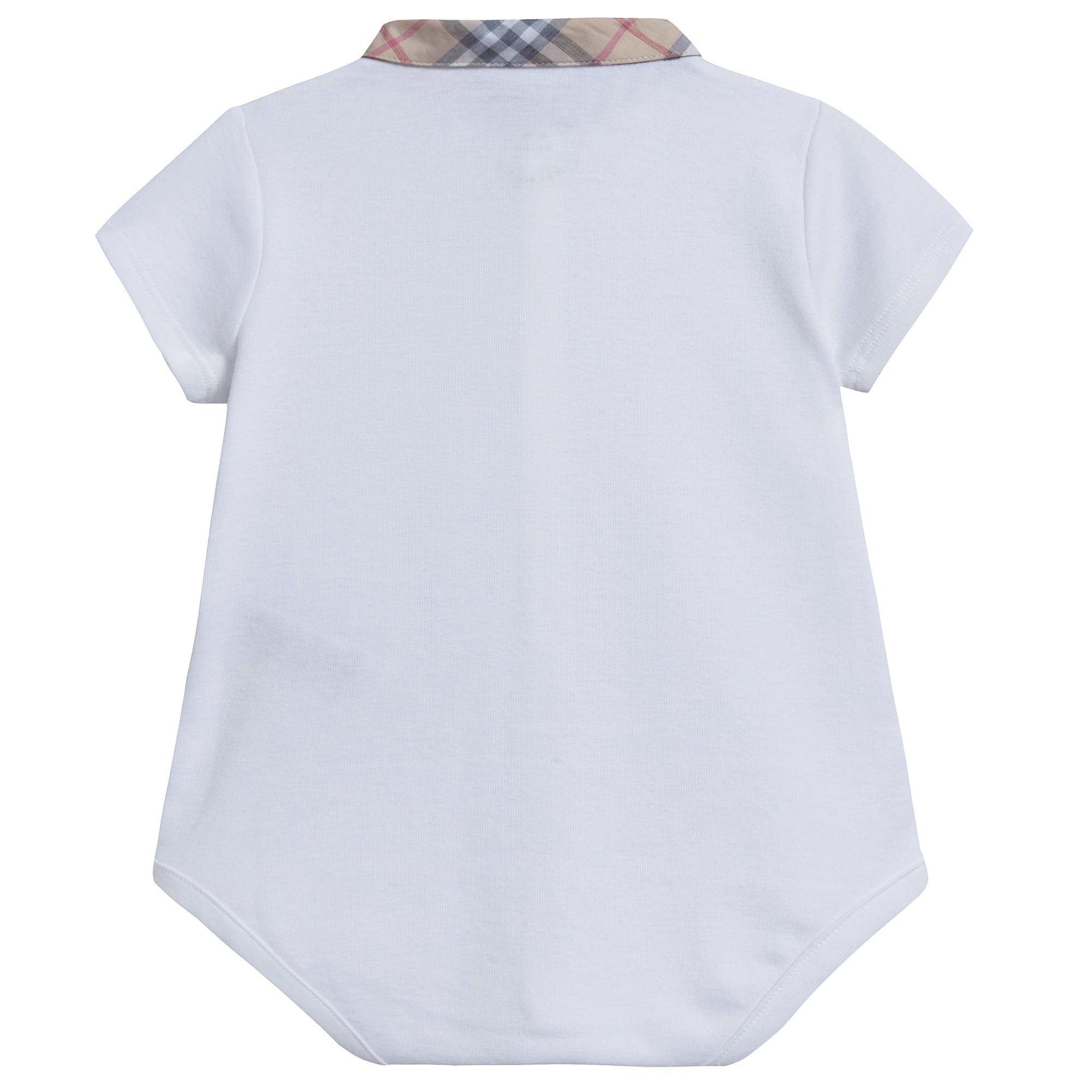 Baby White Cotton Babysuit