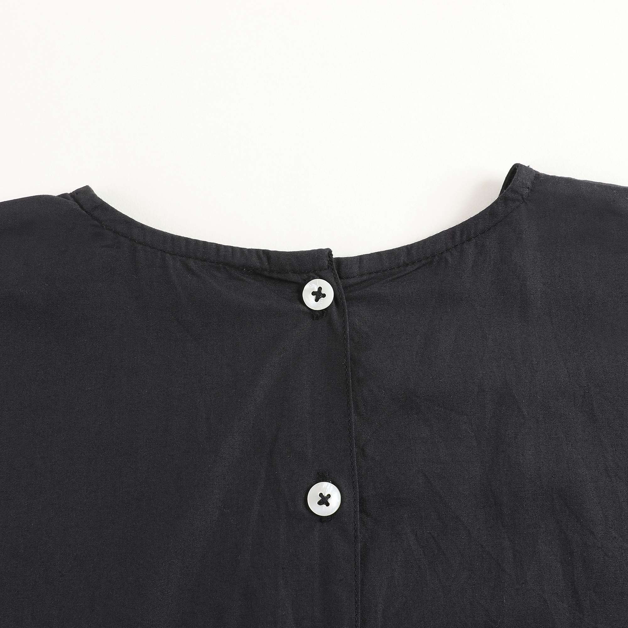Girls Black Cotton Dress