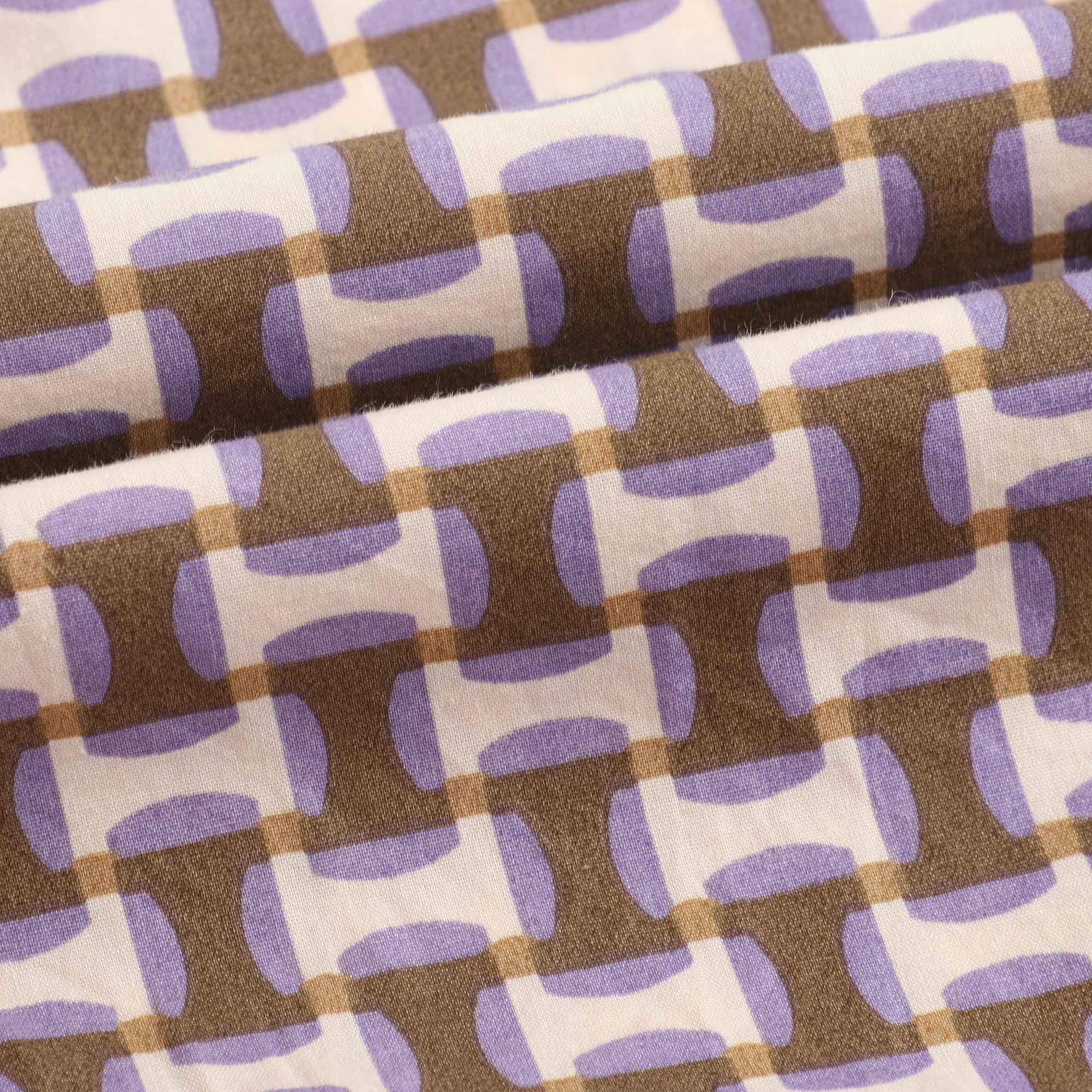 Girls Lilac Print Cotton Dress