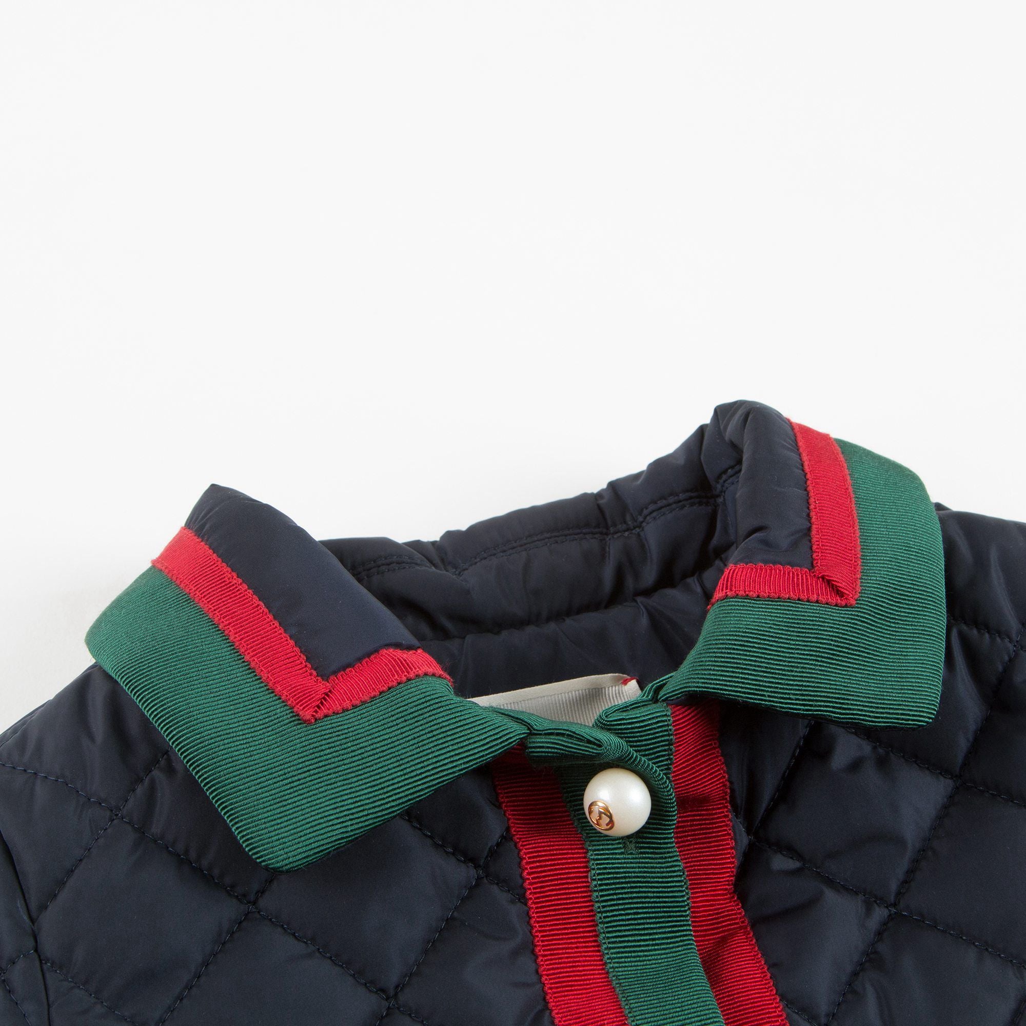 Girls Navy Blue Quilted Coat