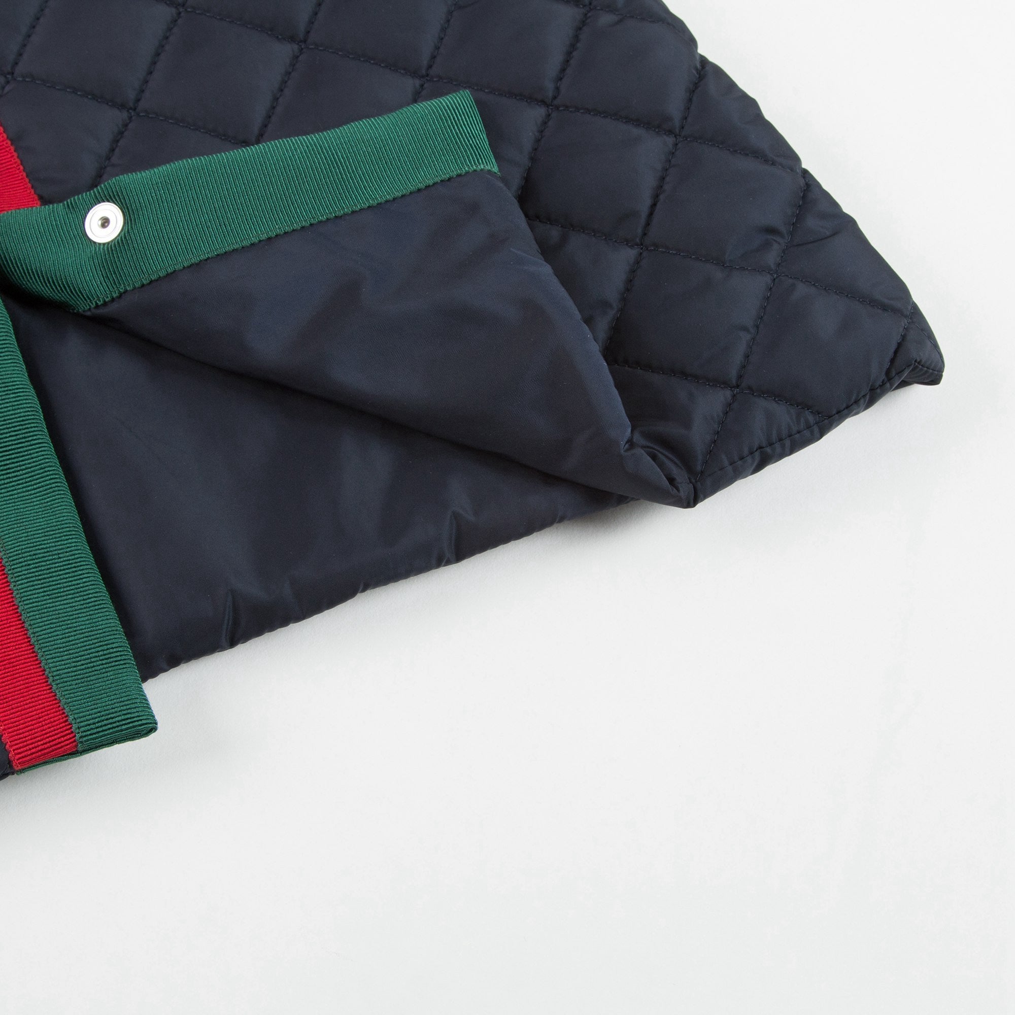 Girls Navy Blue Quilted Coat