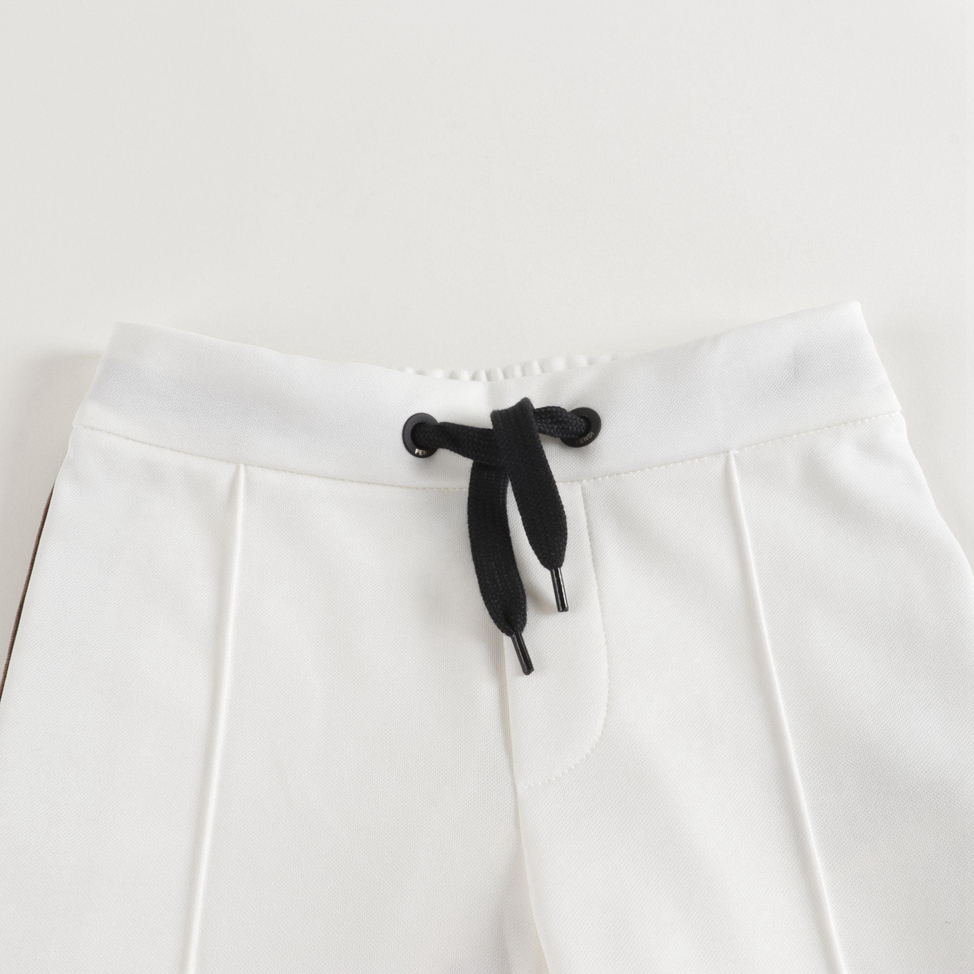Boys White Logo Trousers
