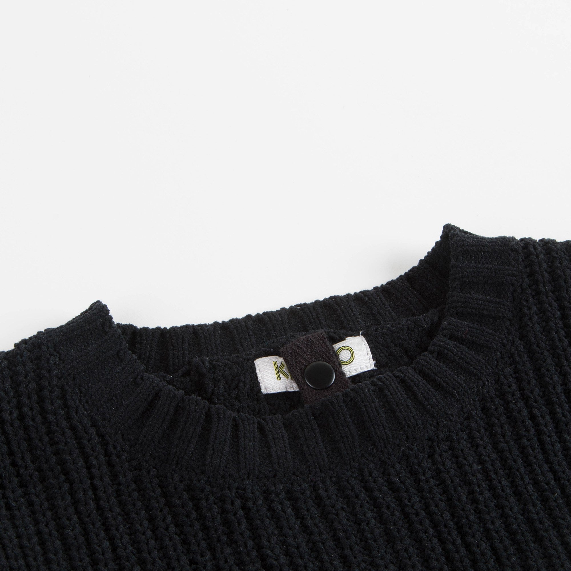 Girls Black & White Cotton Sweater