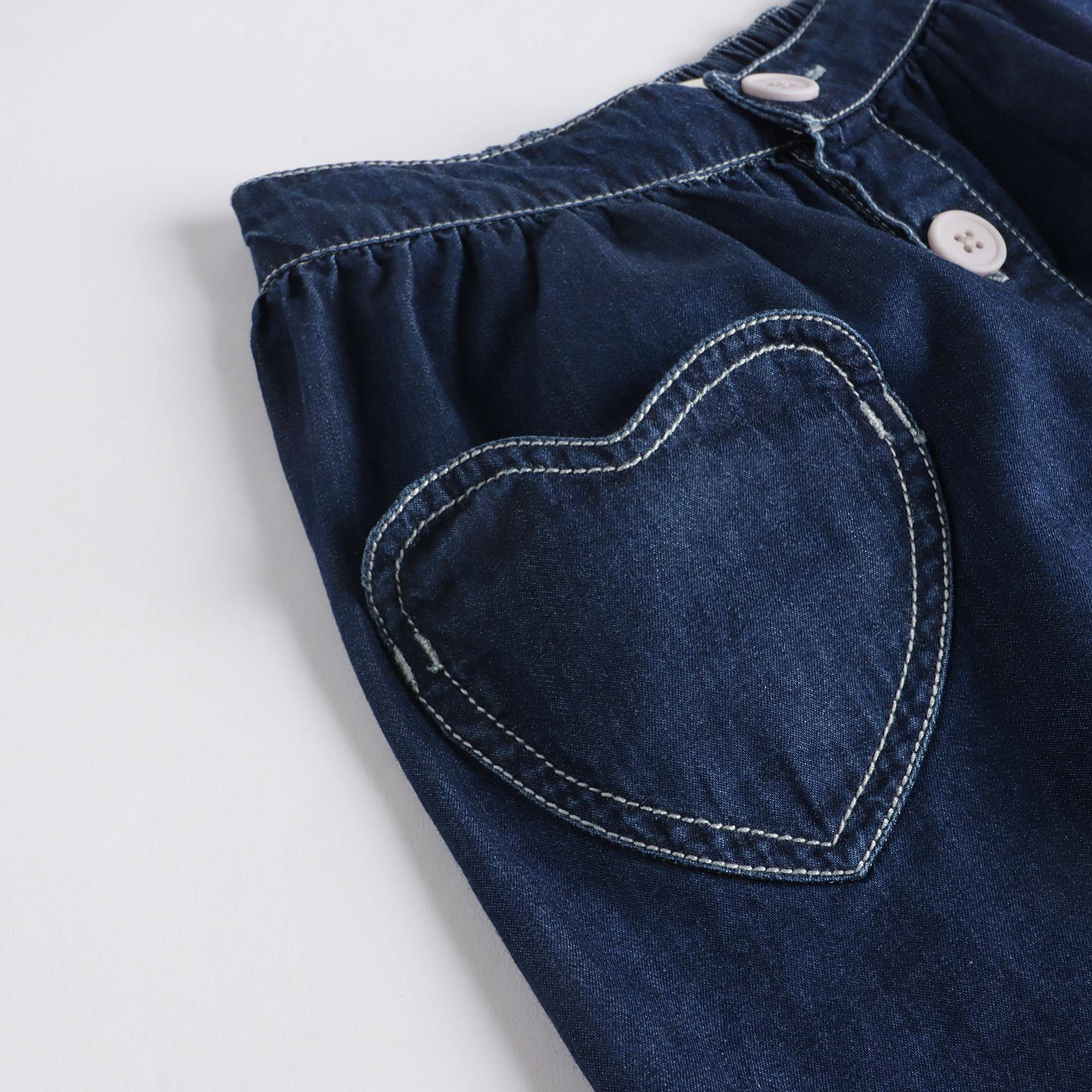 Girls Blue Denim Skirt