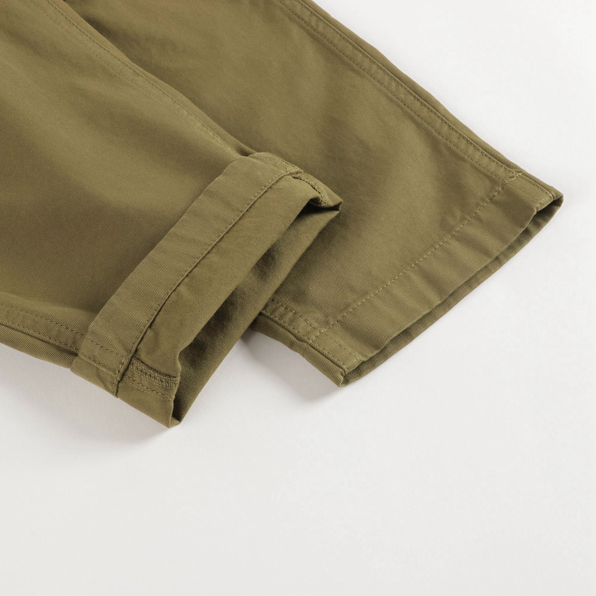 Baby Boys & Girls Green Cotton Trousers