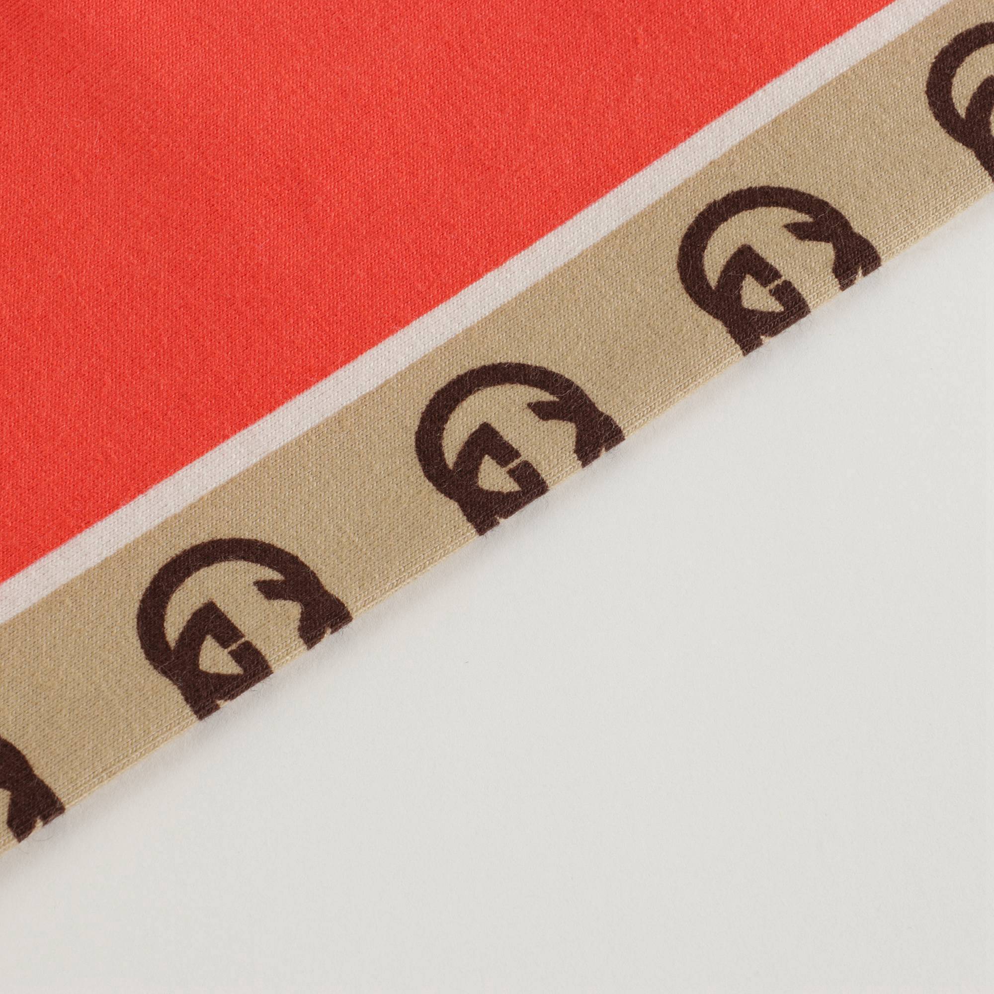 Girls Red GG Cotton Leggings