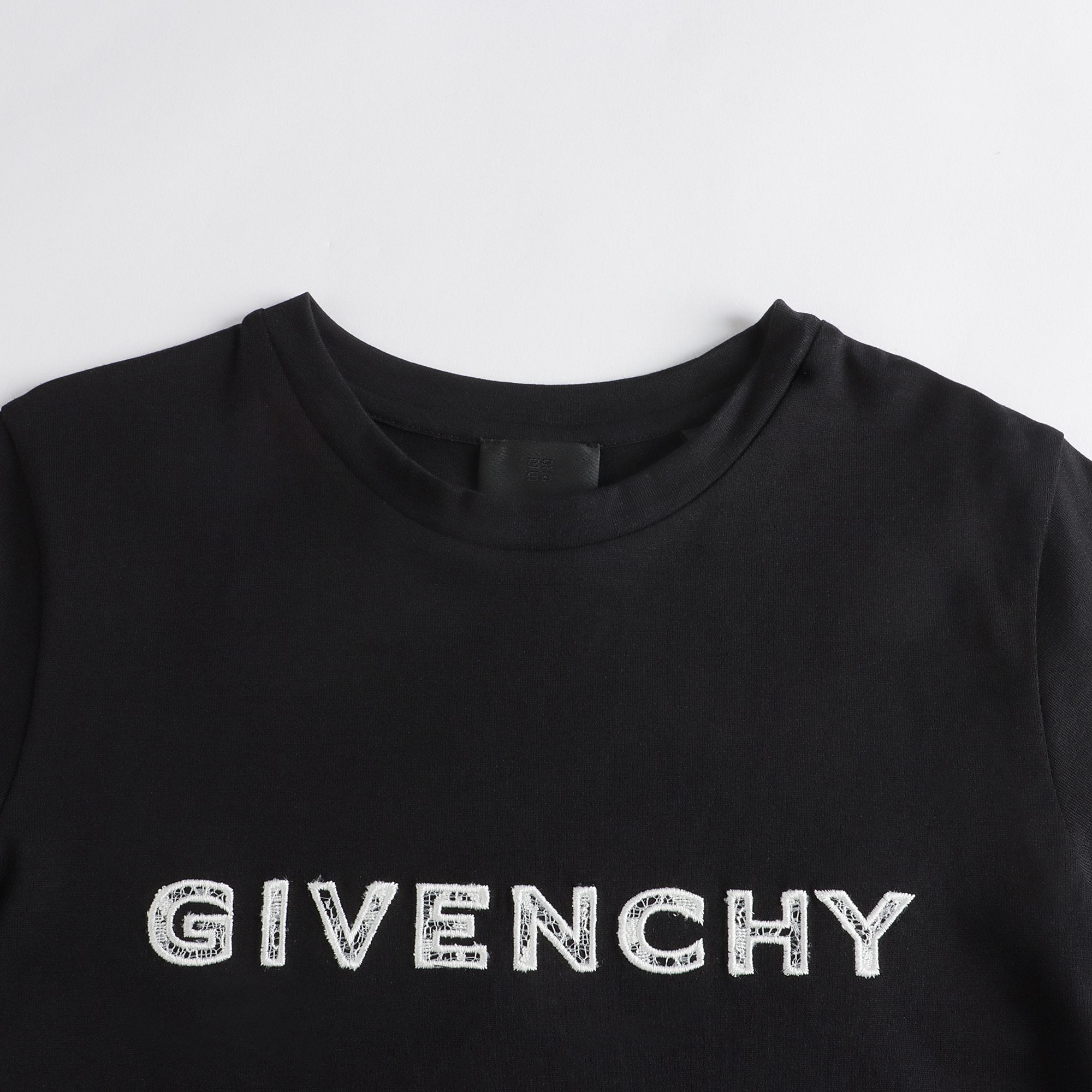 Boys & Girls Black Logo Cotton T-Shirt