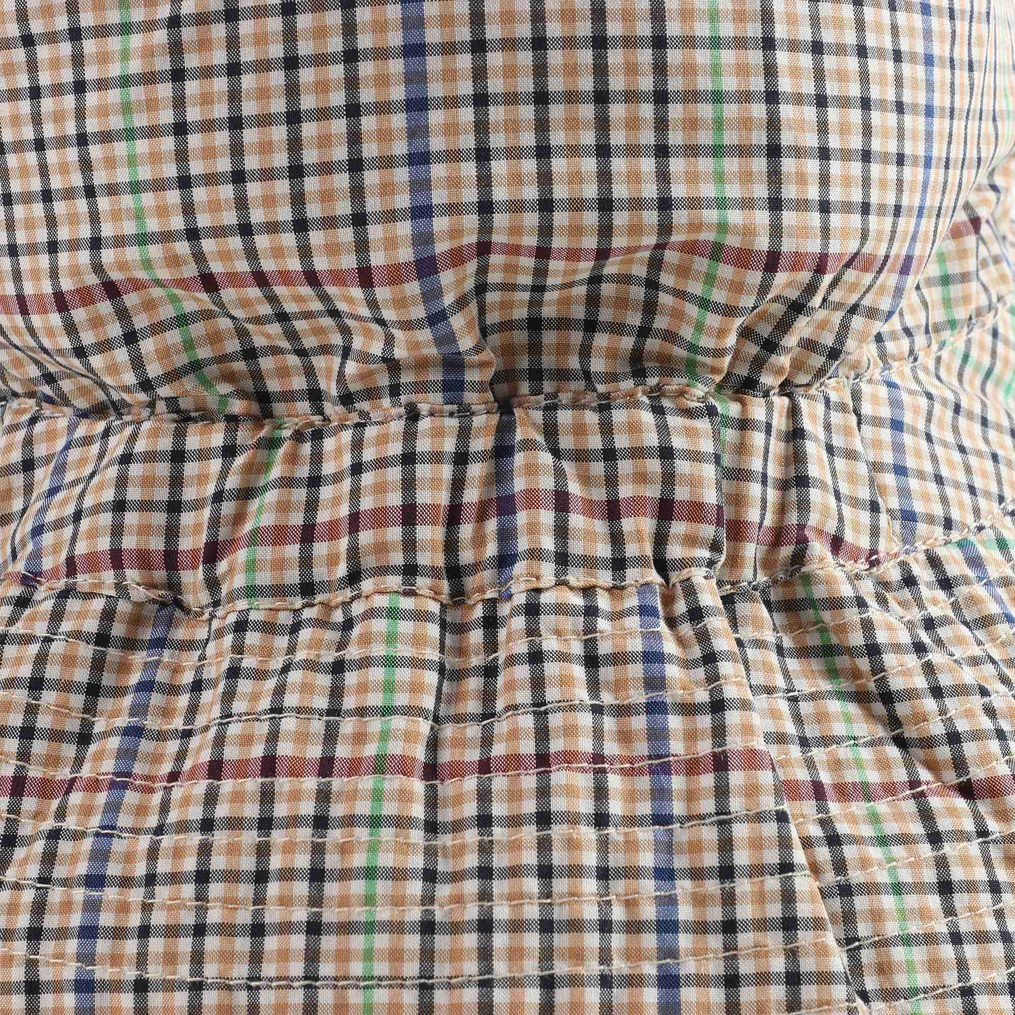 Girls & Boys Beige Check Hat