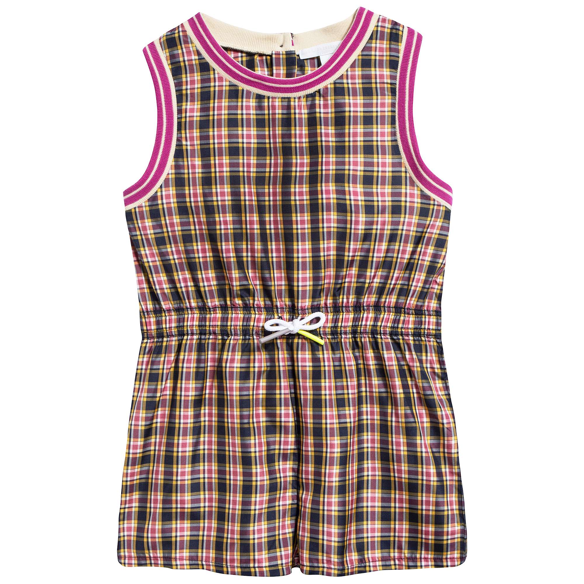 Girls Bright Coral Pink Overalls