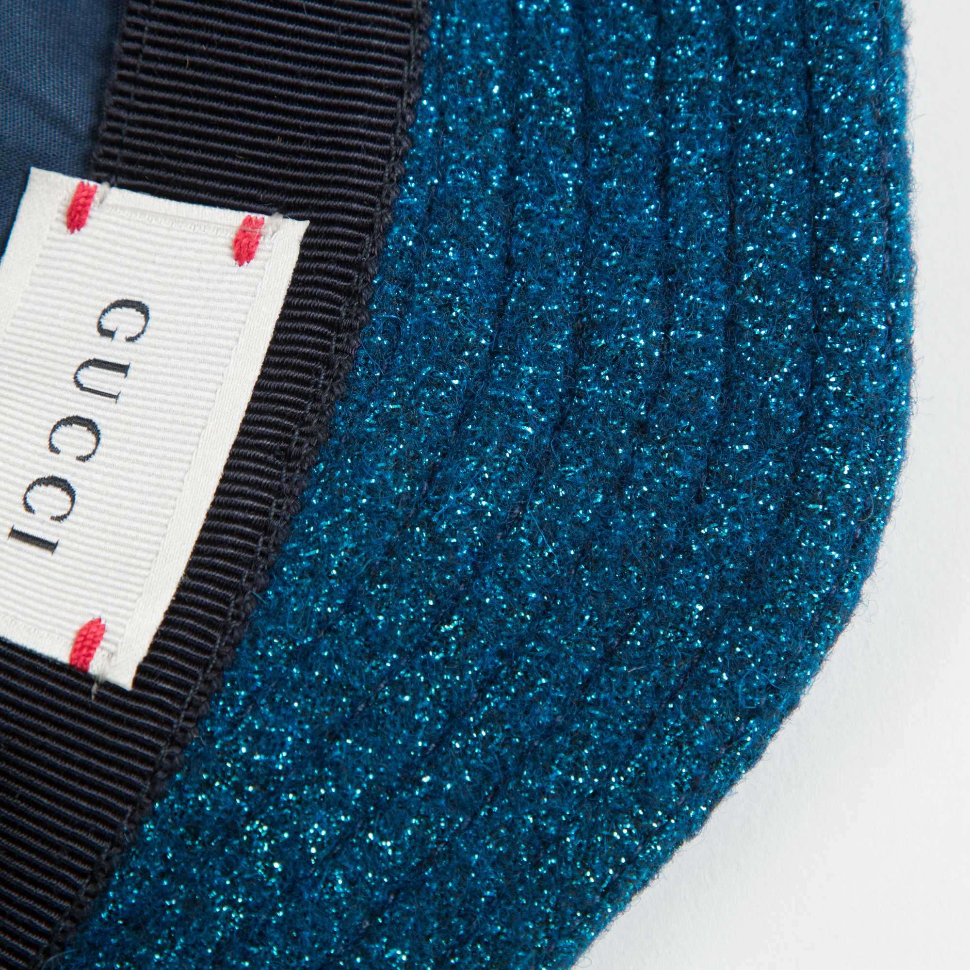 Girls Blue Felted Wool Hat