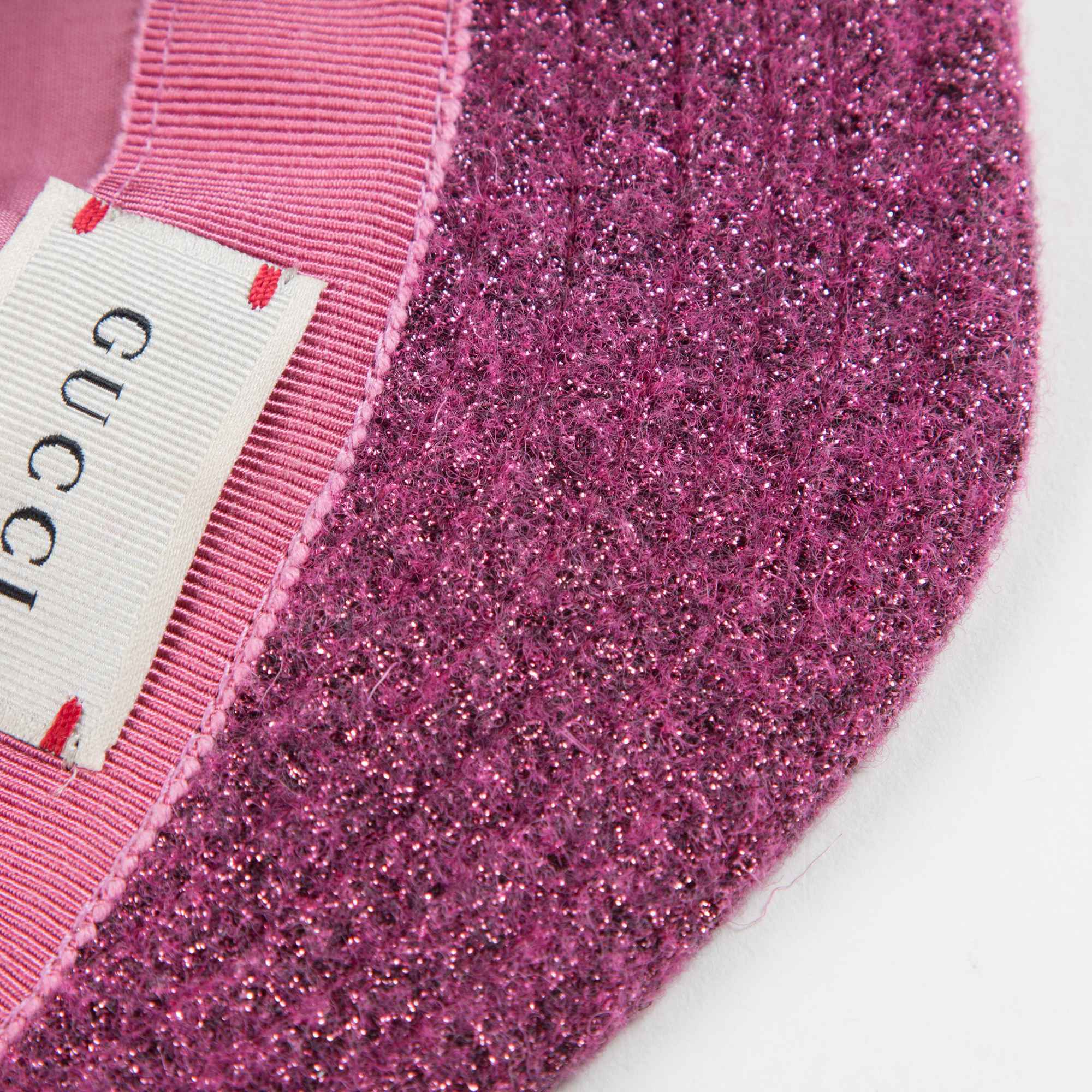 Girls Pink Felted Wool Hat