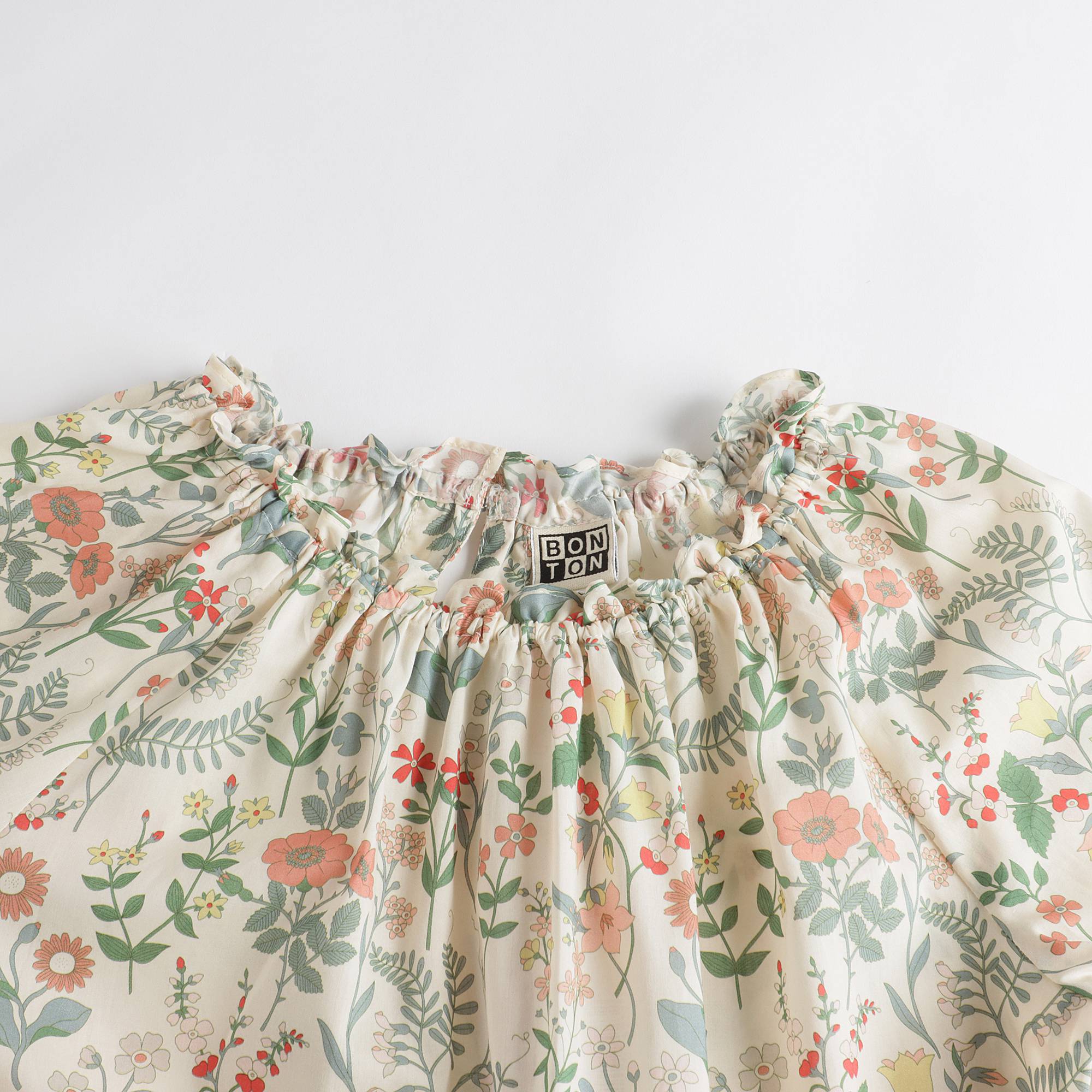 Girls Multicolor Floral Cotton Dress