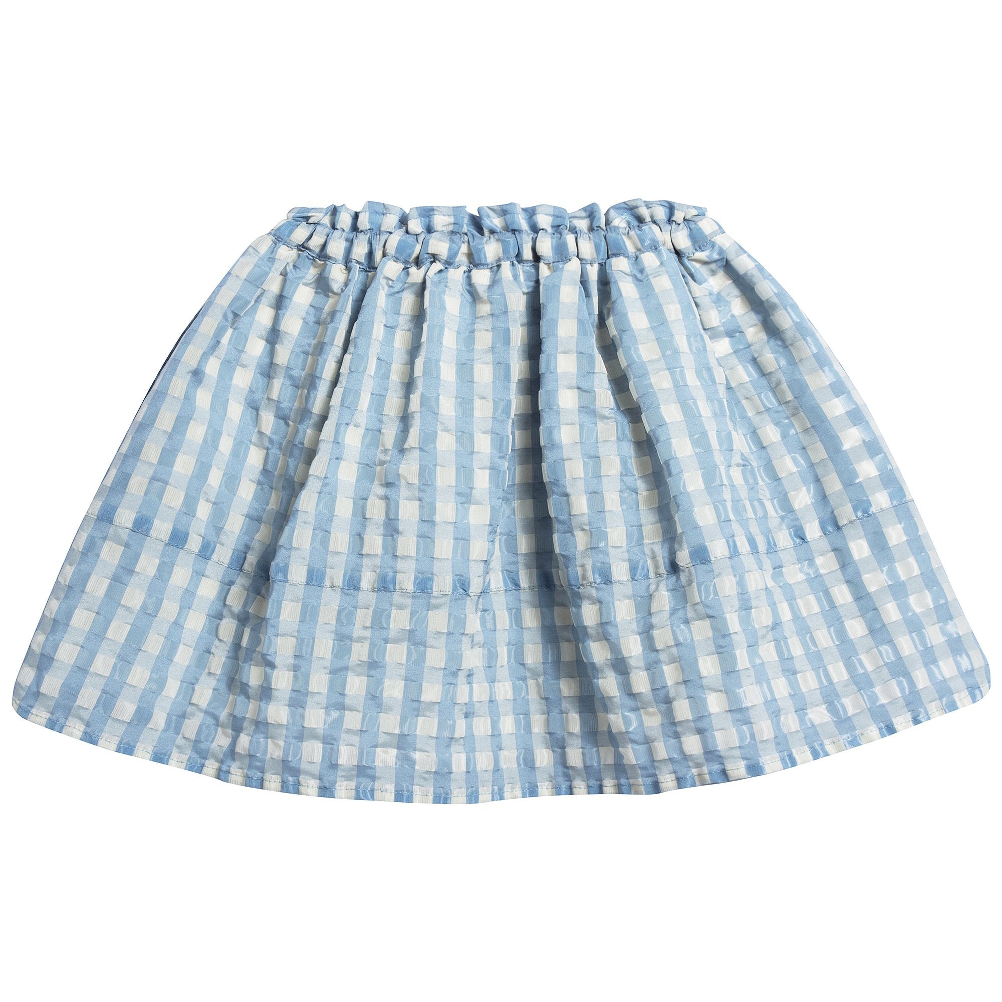 Girls Pale Blue Woven Skirt