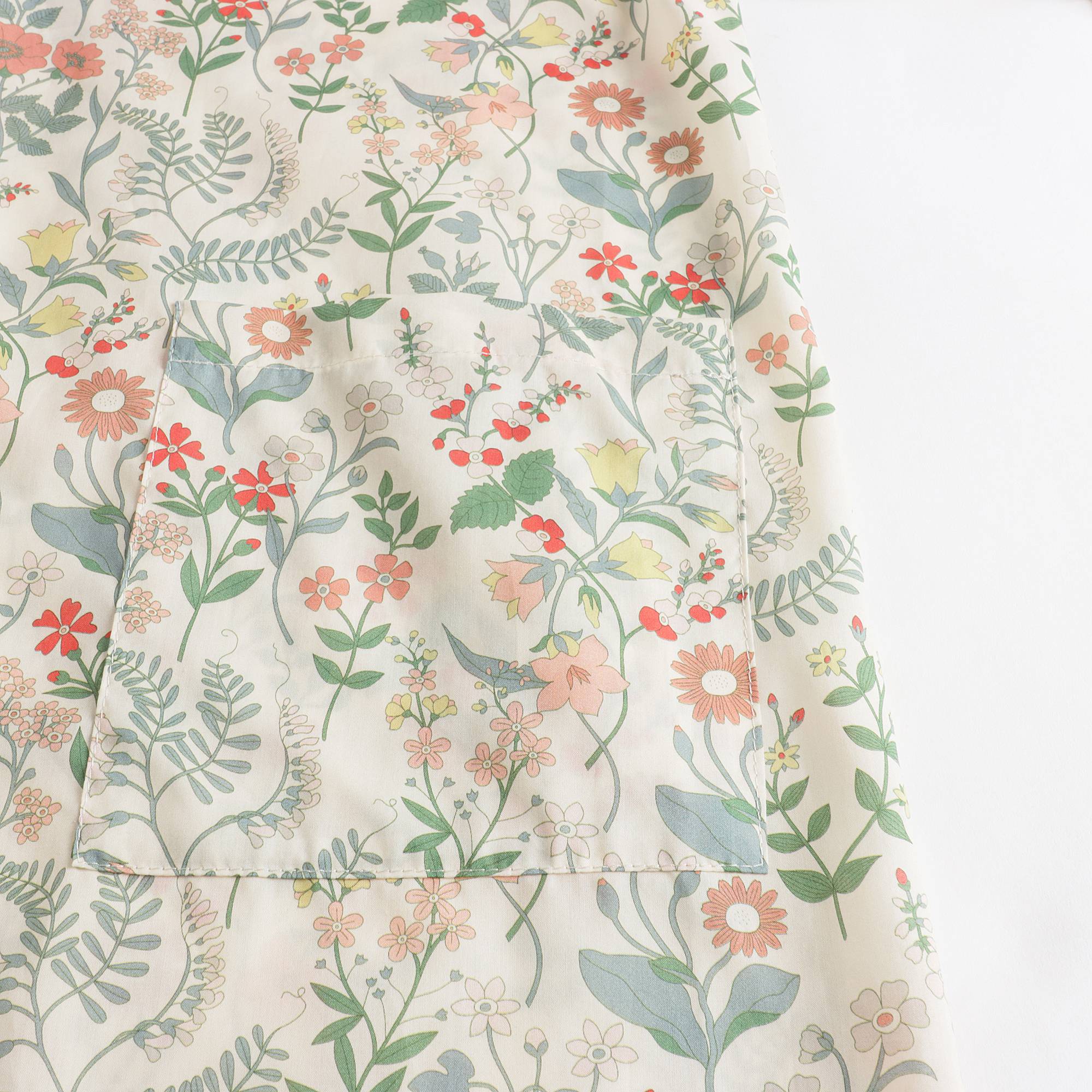 Girls Multicolor Floral Cotton Dress