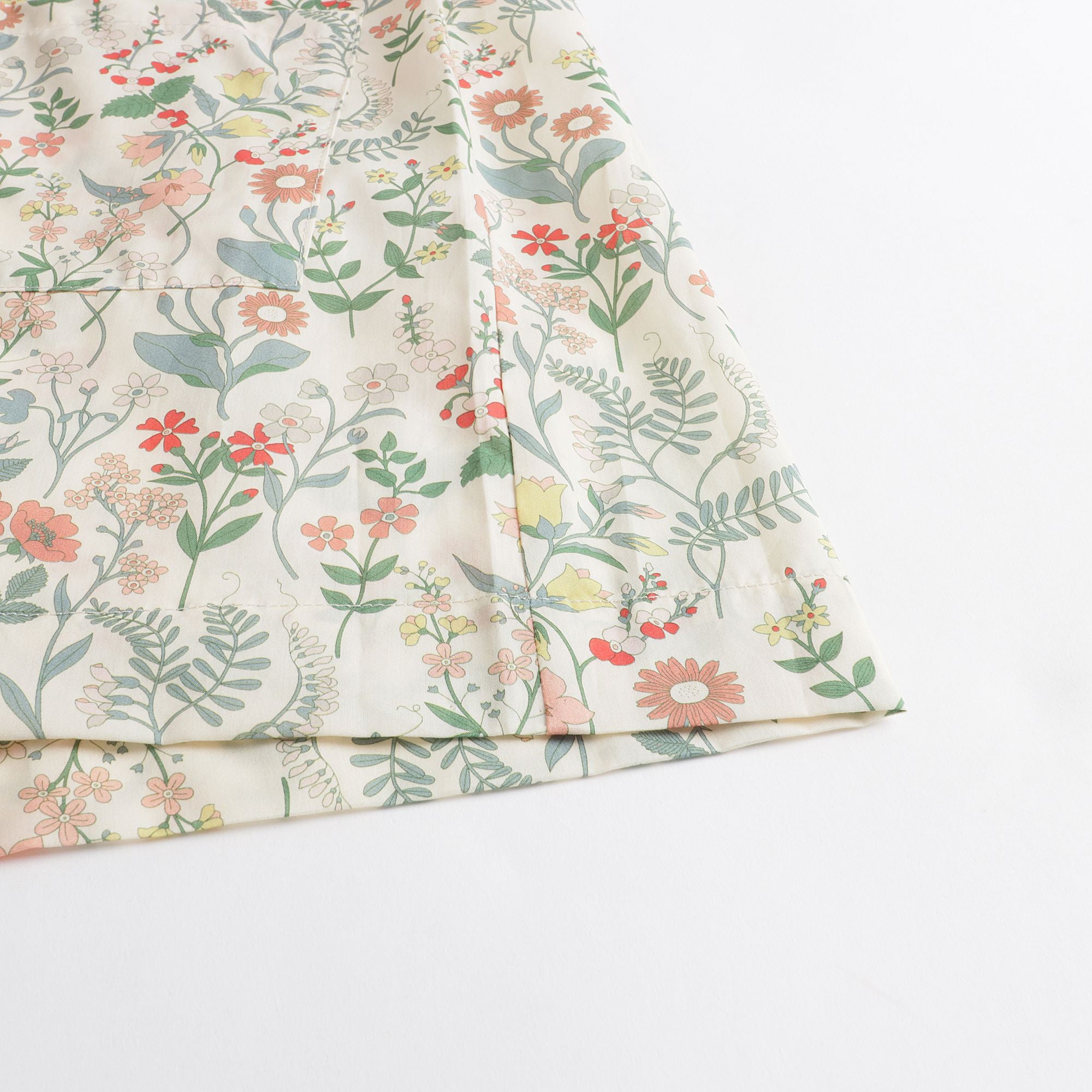 Girls Multicolor Floral Cotton Dress