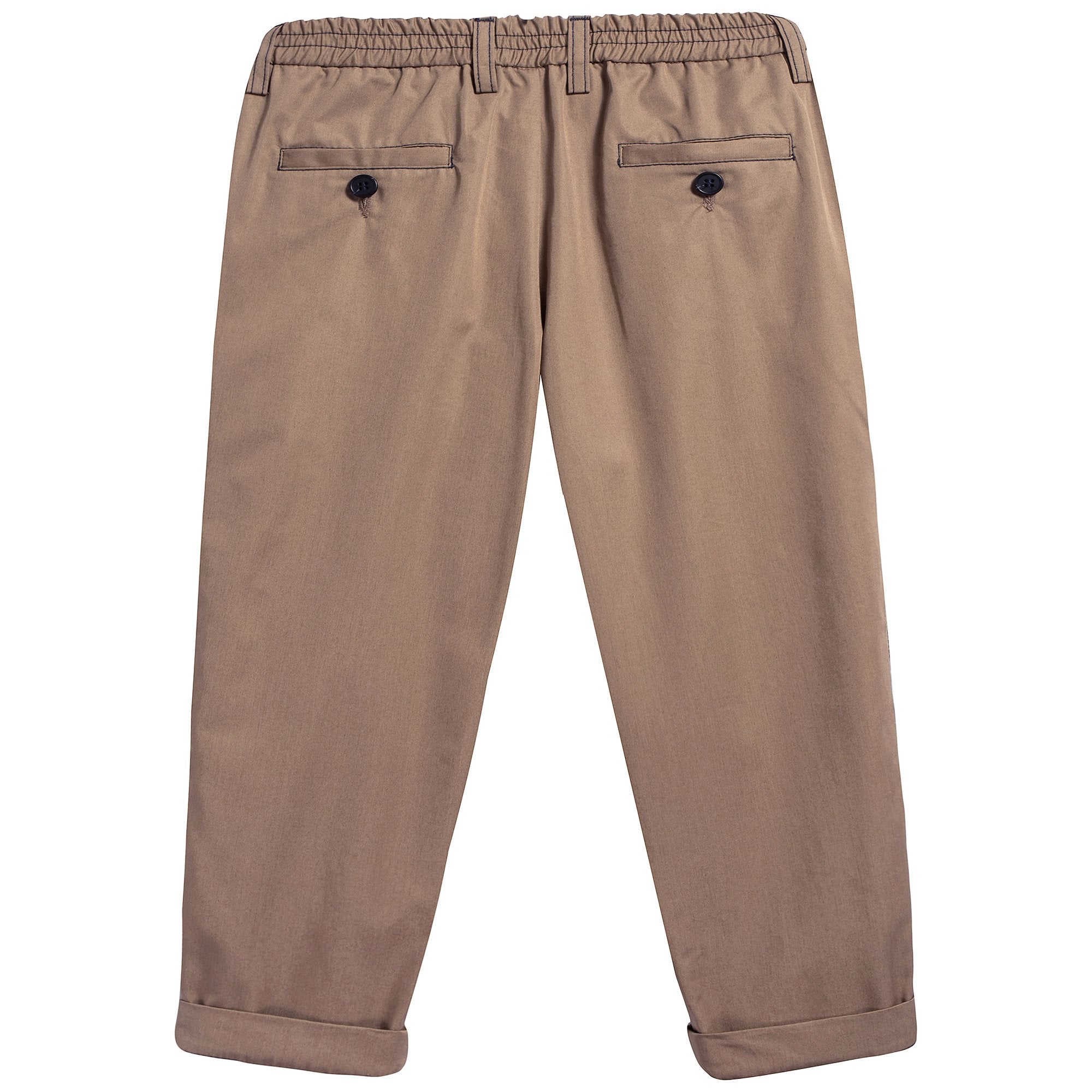 Boys Beige Cotton Trousers